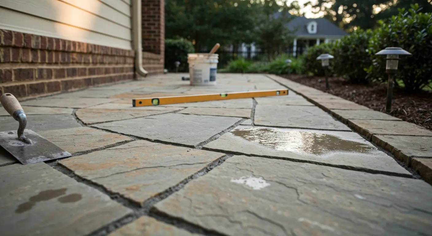 Flagstone patio