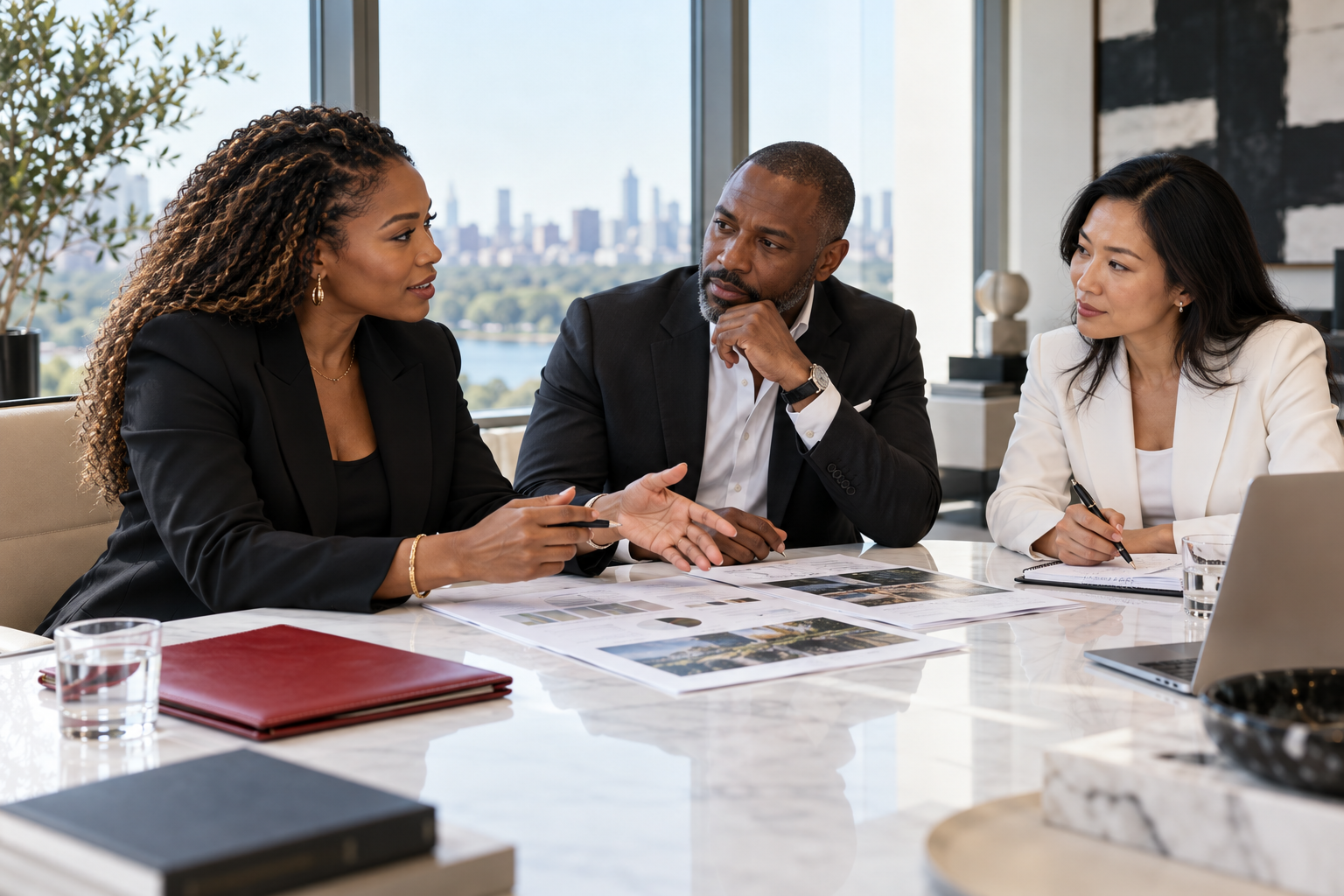 A business owner coordinating a plan with her professional advisors