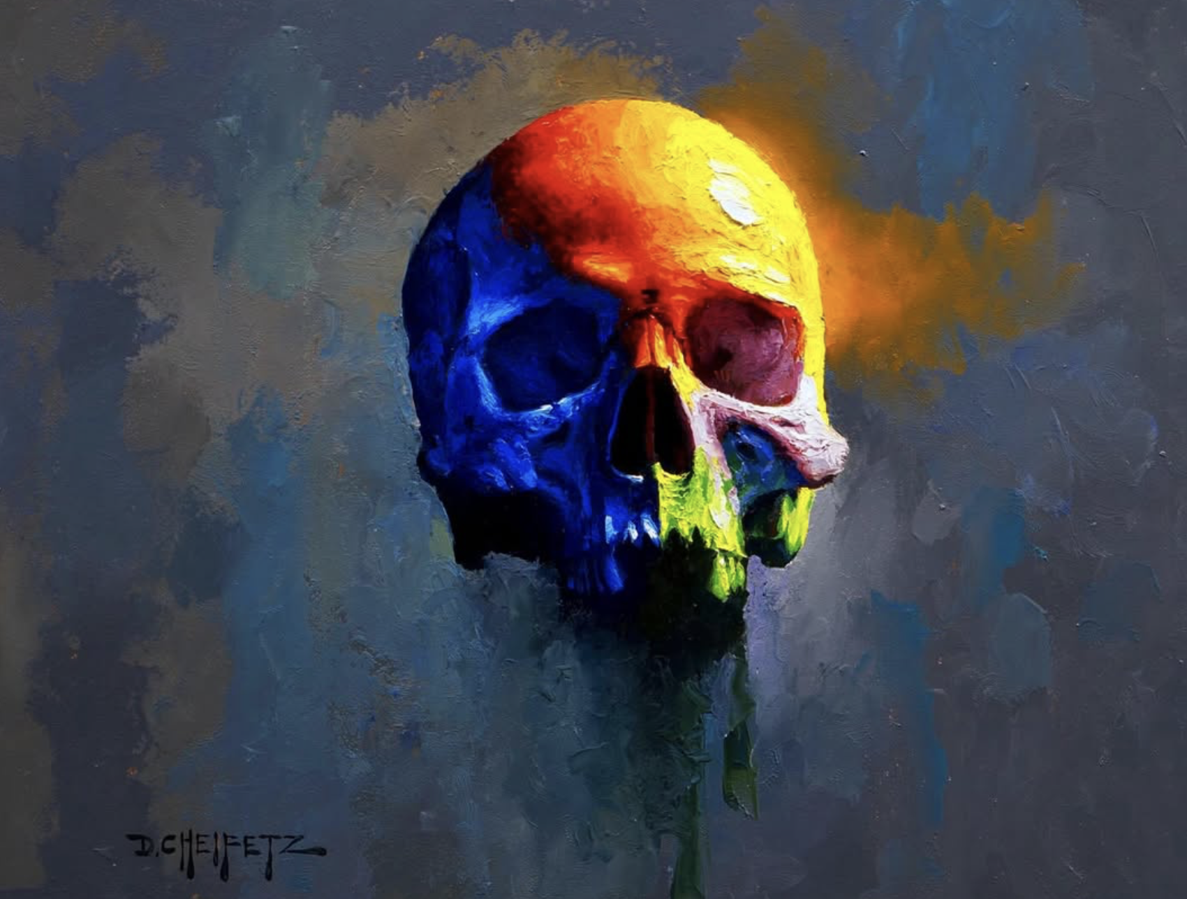 skull painting 