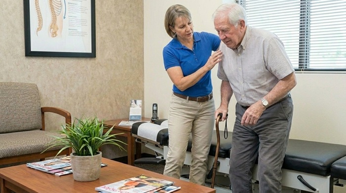 Chiropractor_helping_aged_man