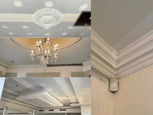 Fancy cornice and ceiling roses in Baldivis