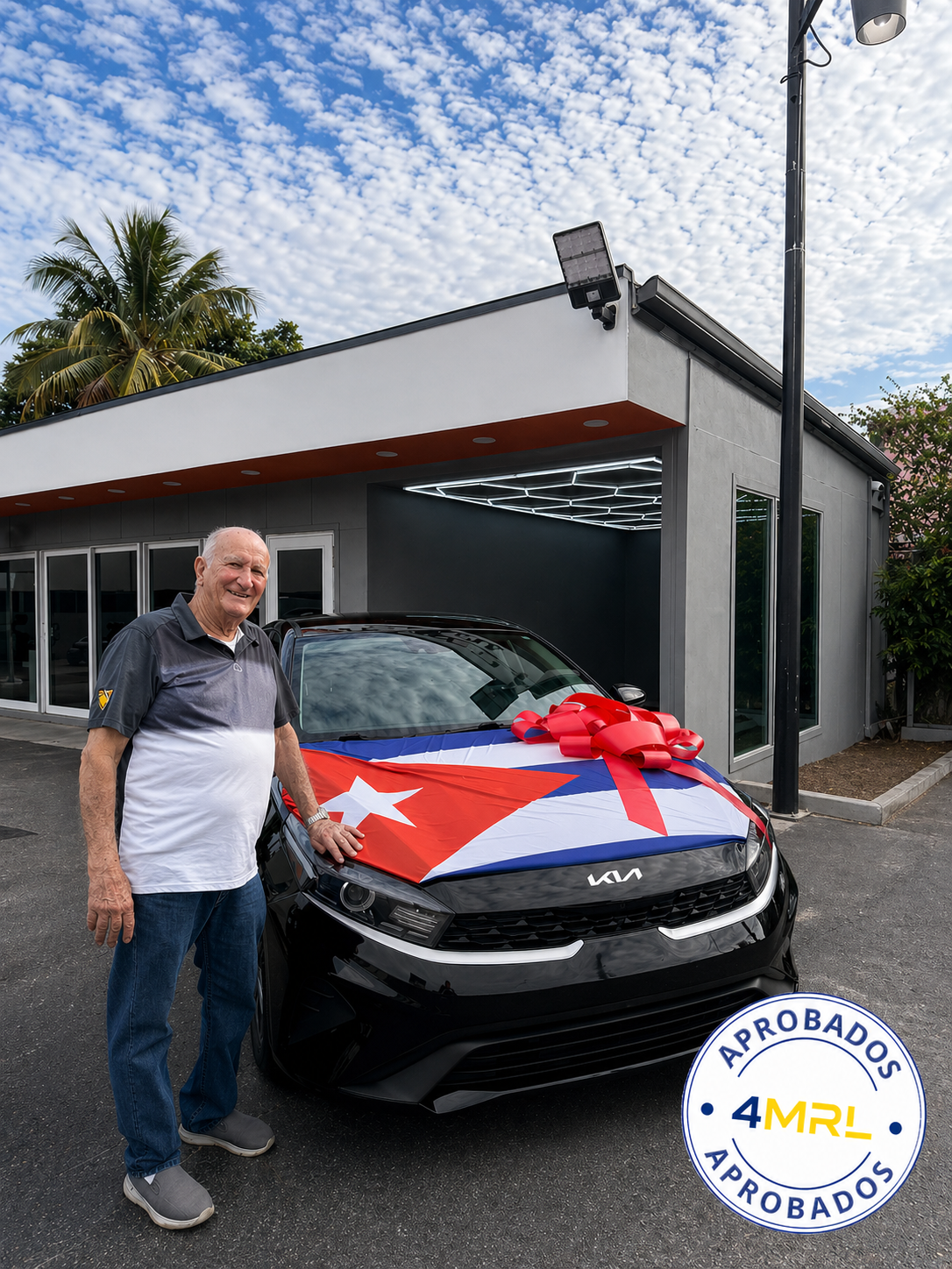 Cliente 4MRL con su vehículo