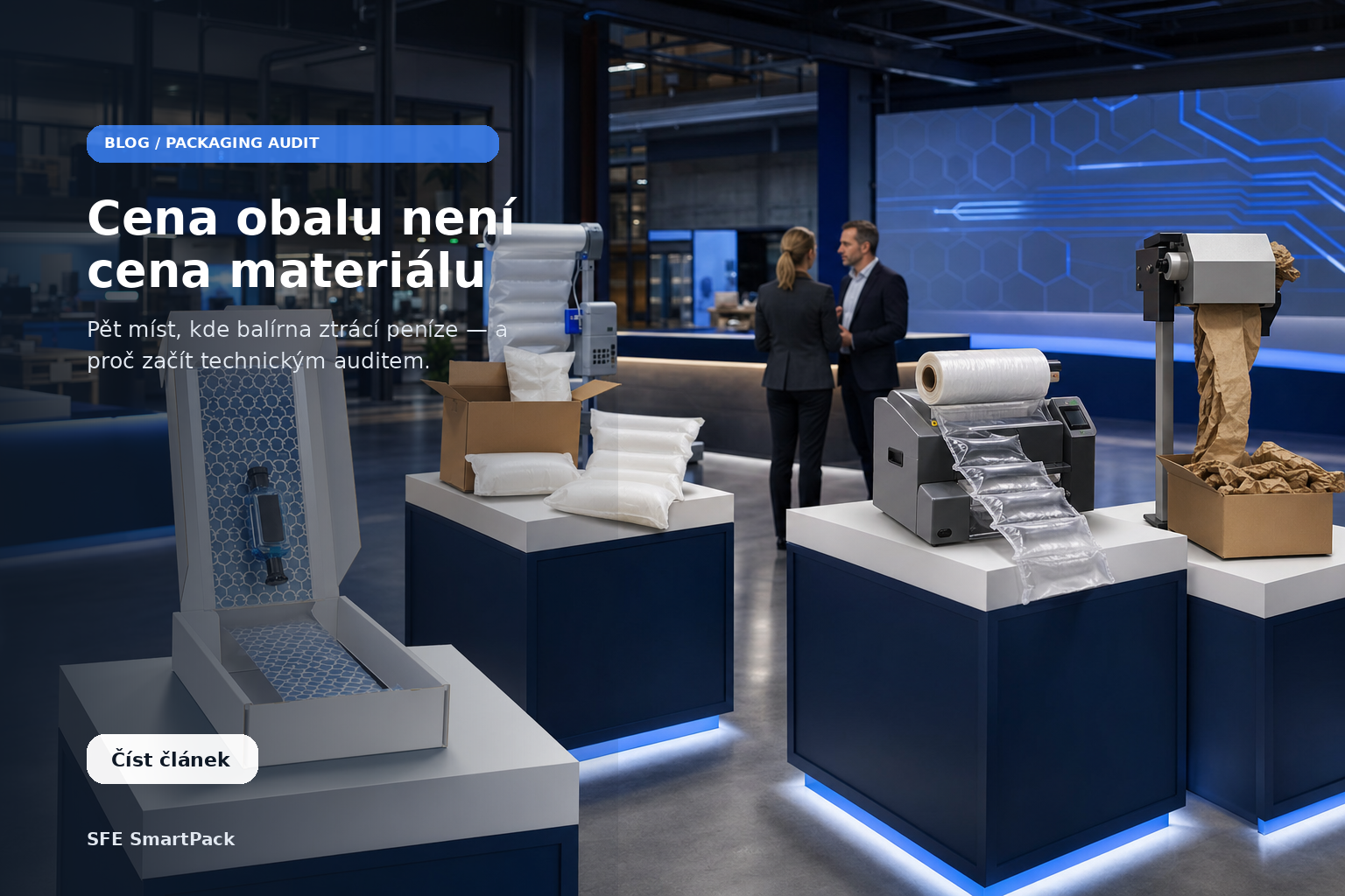 SmartPack Packaging Audit – moderní B2B balicí showroom s technologiemi pro produktové balení