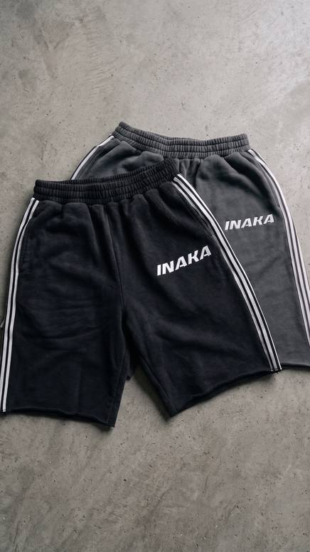 Flat lay of black Inaka shorts