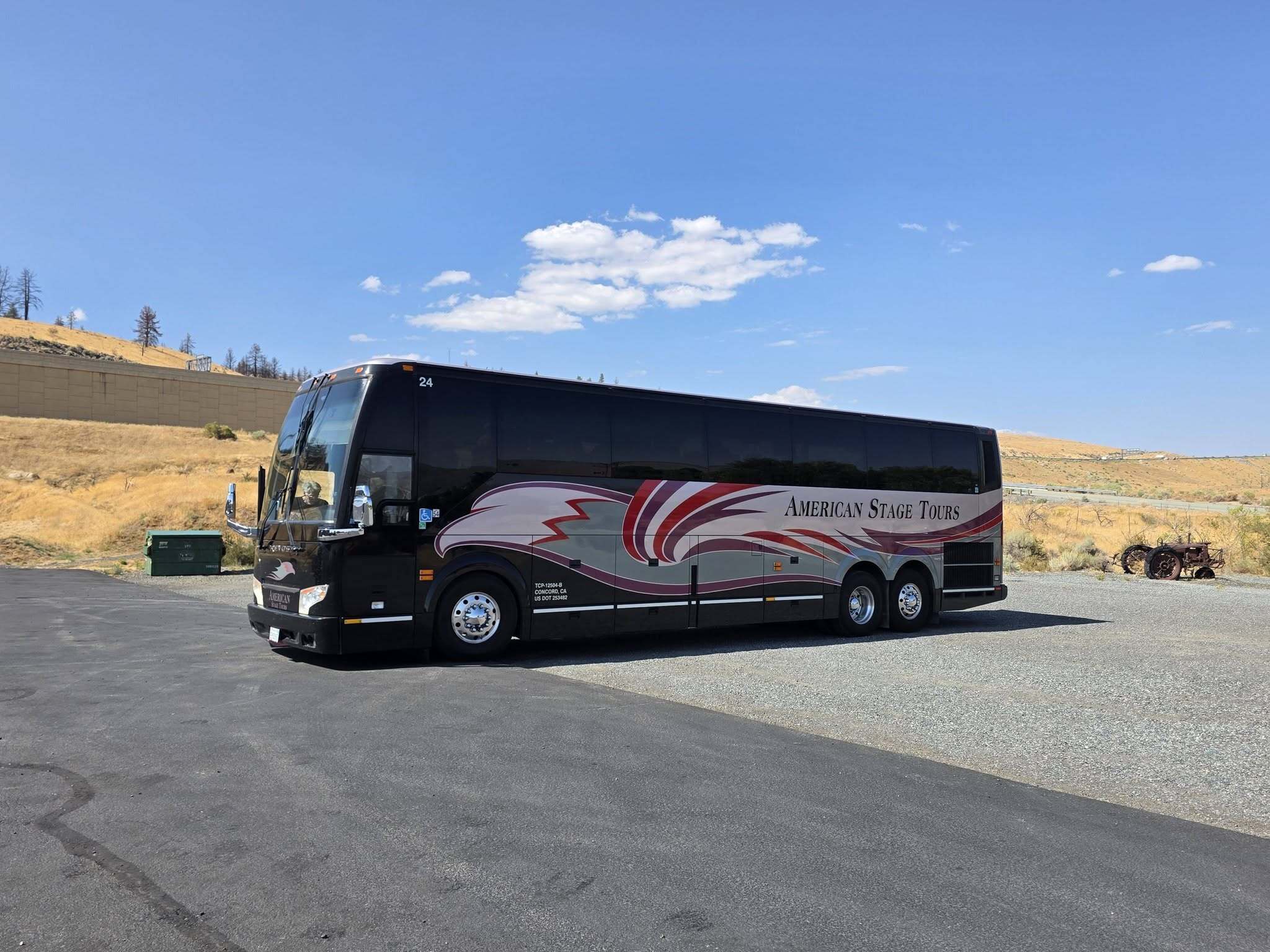 The 48 passenger motorcoach.