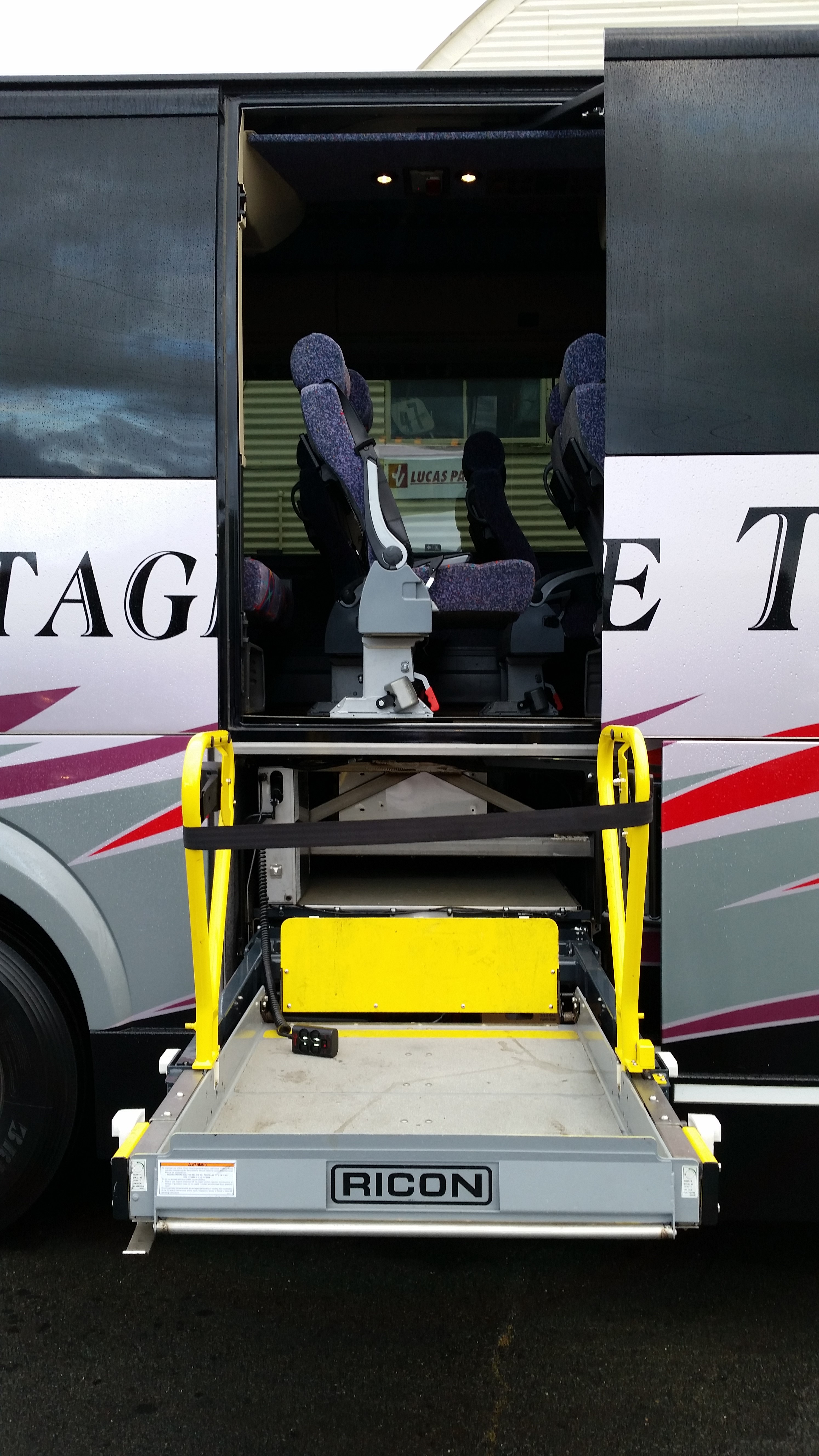 An American Stage Tours coach photographed on tour.