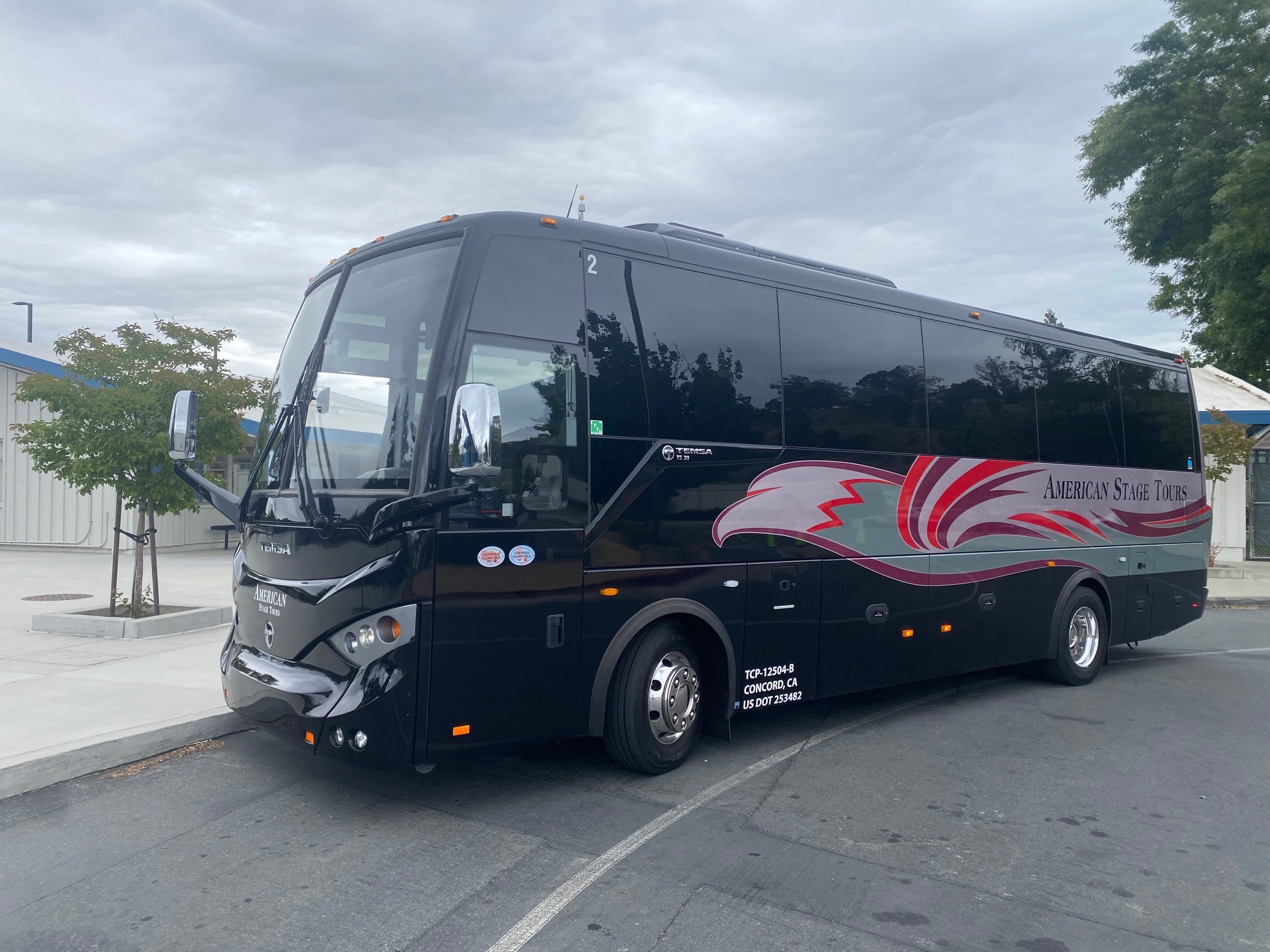 The 34 passenger Mini Lux coach.