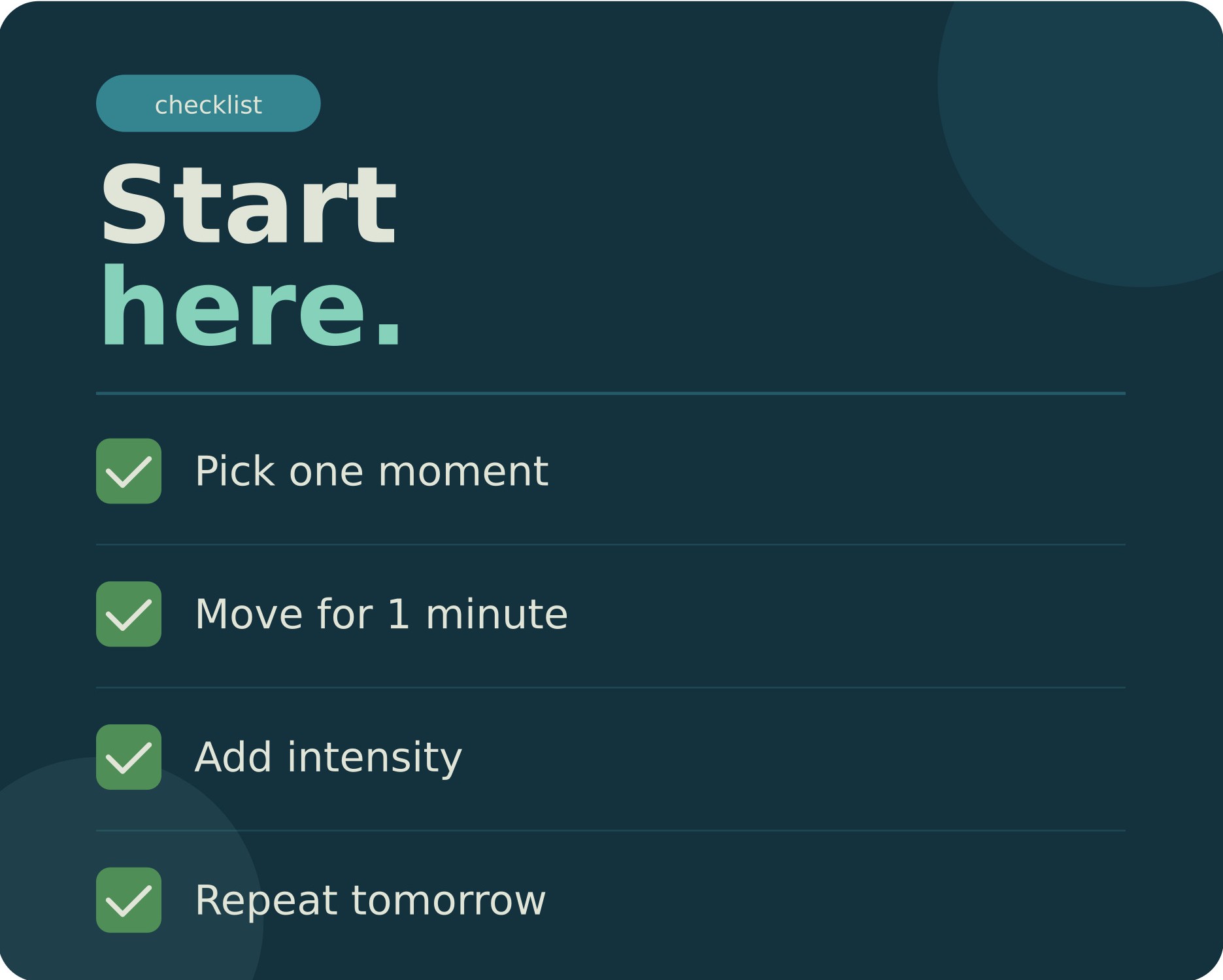 Start here