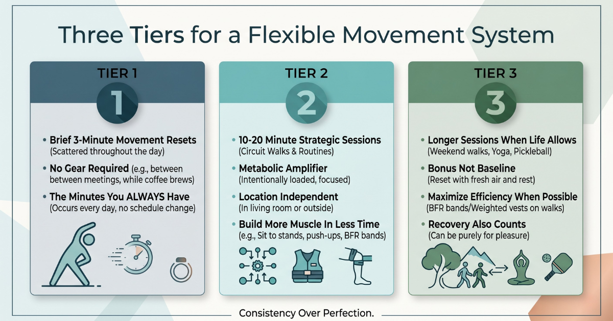 Three tiers that work on every kind of day Three tiers that work on every kind of day