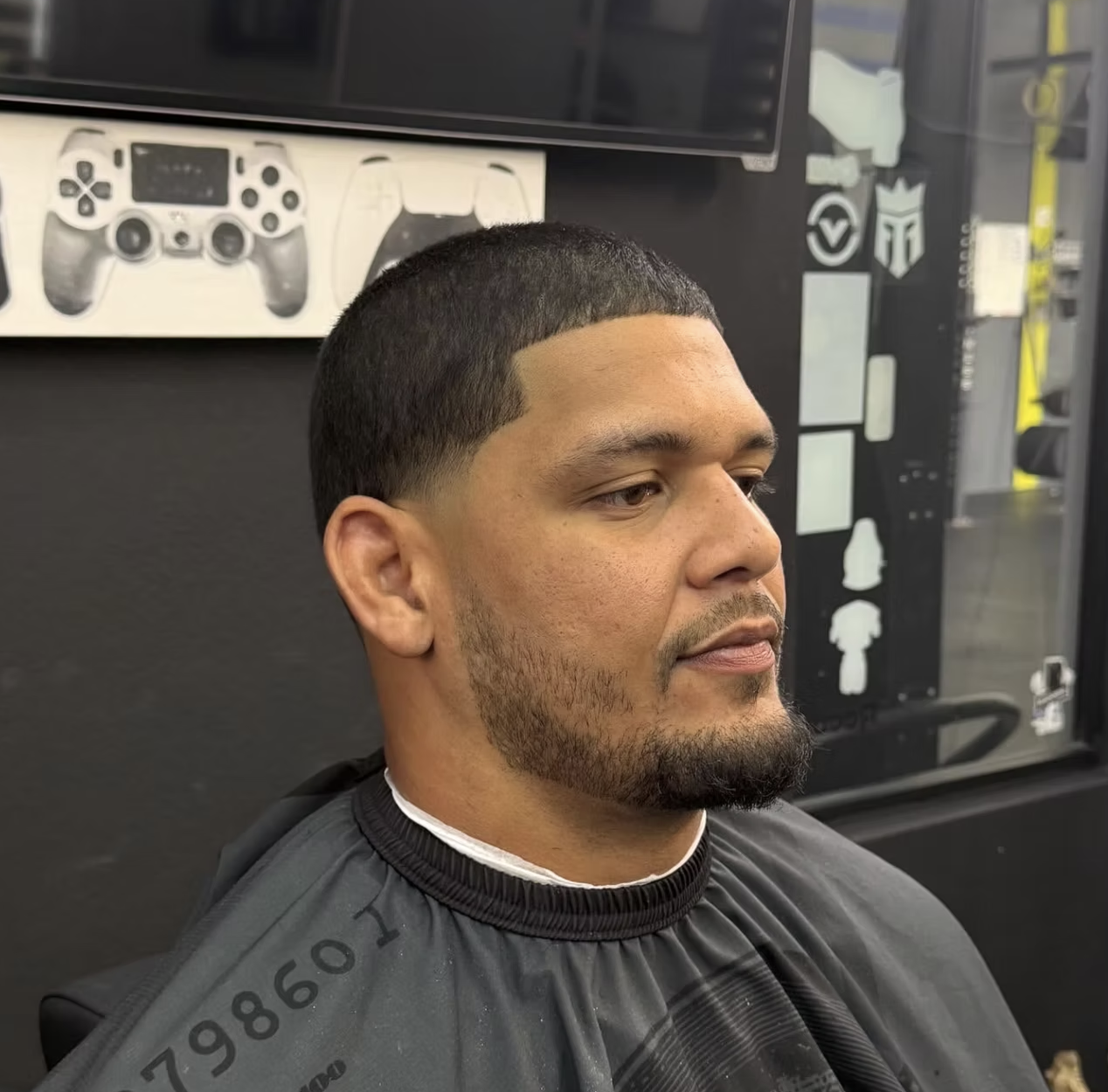 Fade haircut Orlando gym barbershop
