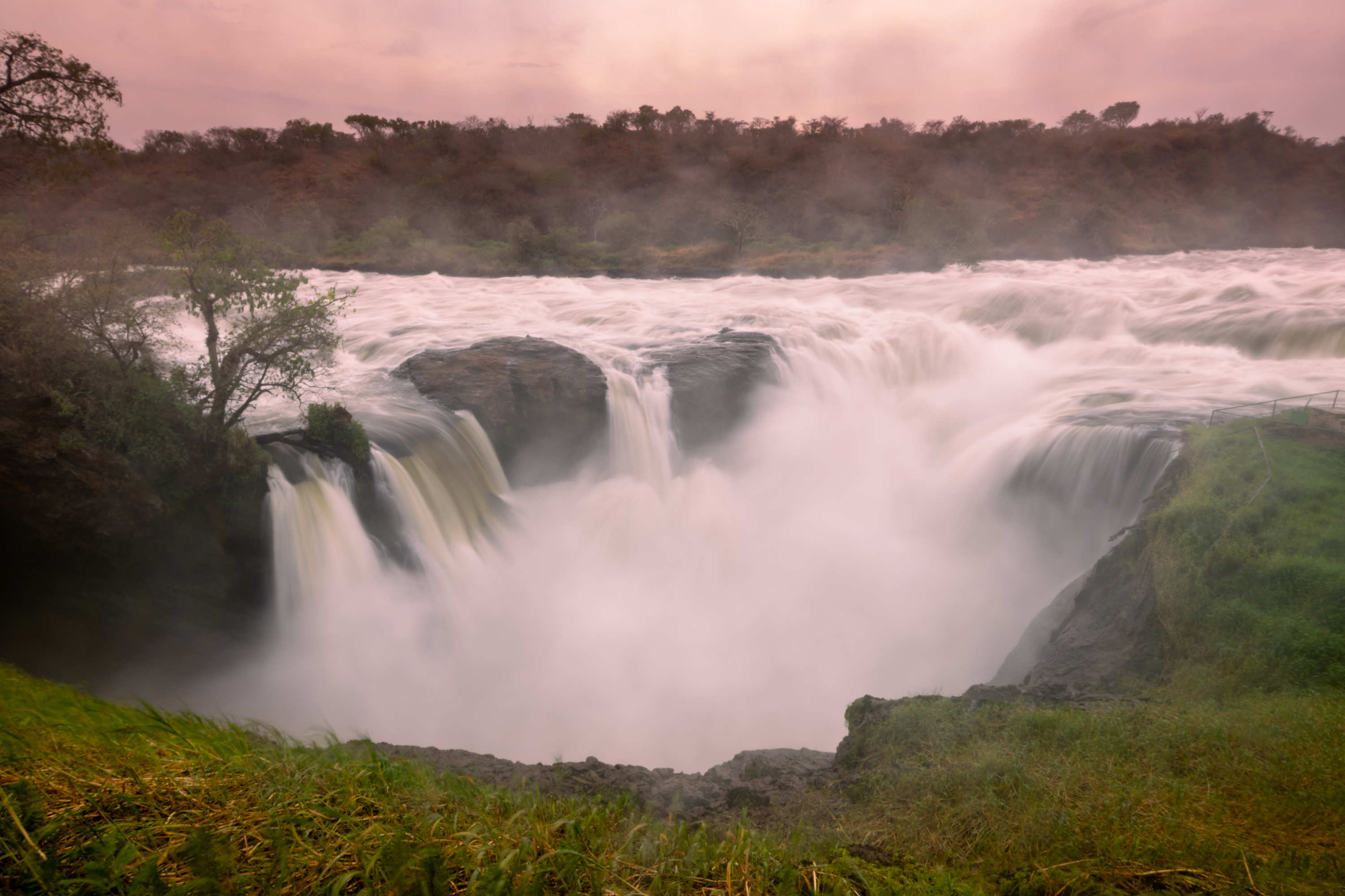 Las cataratas de Murchison al atardecer, Uganda
