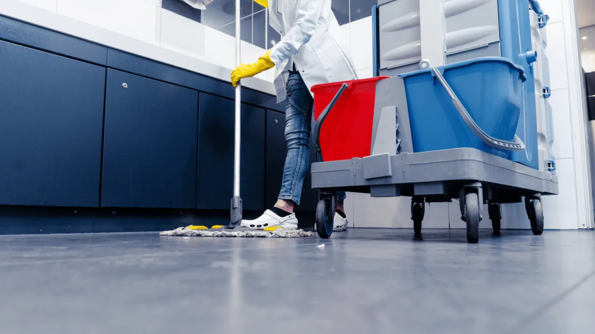 Commercial Cleaning Suds In The Bucket