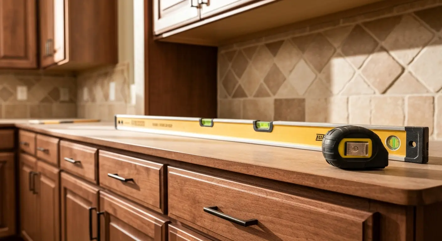 Custom cabinet installation