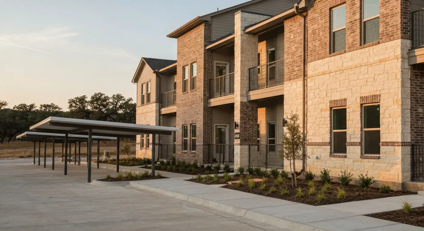 Apartment community construction