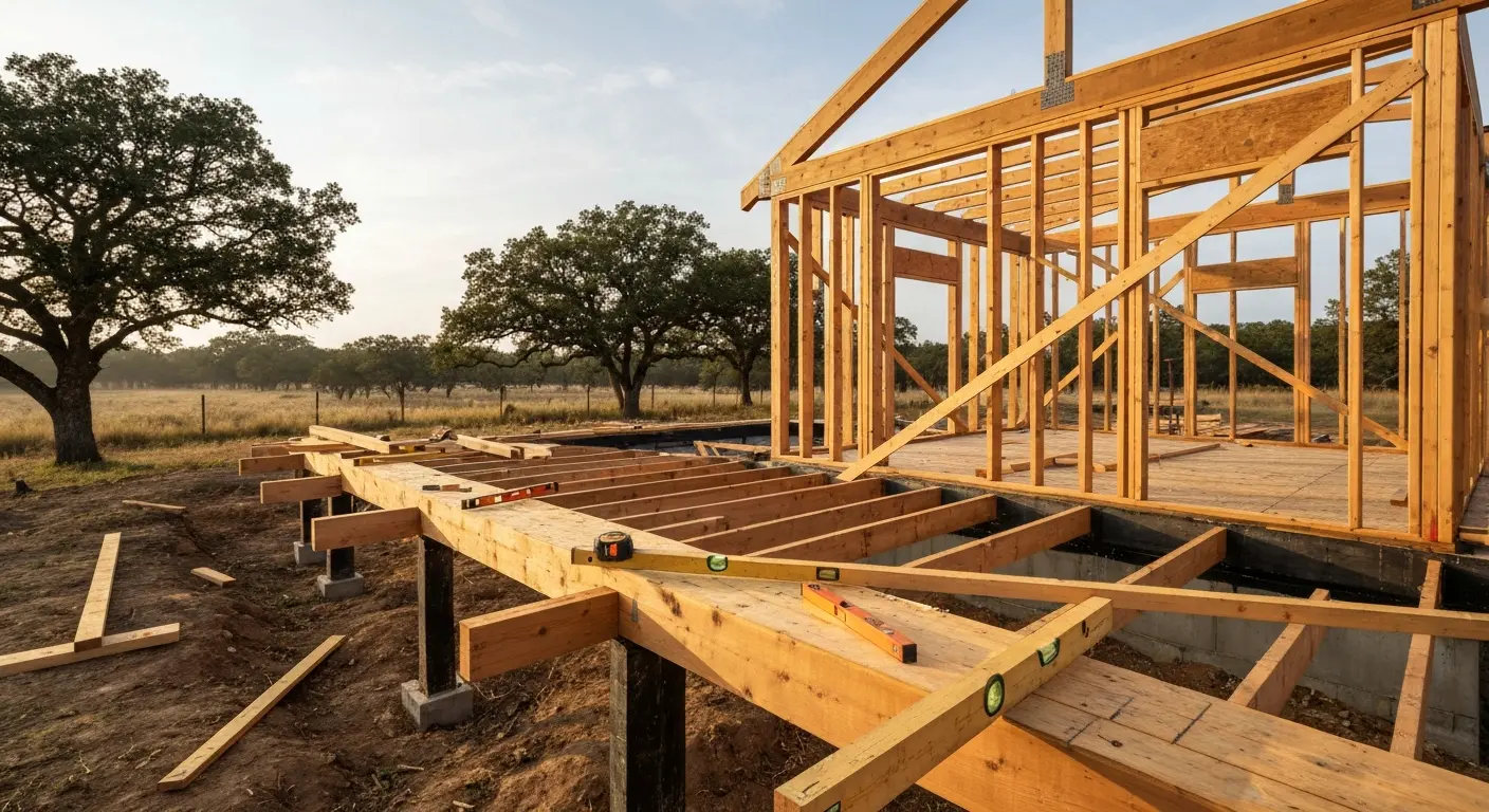 Custom home construction project in Stockdale