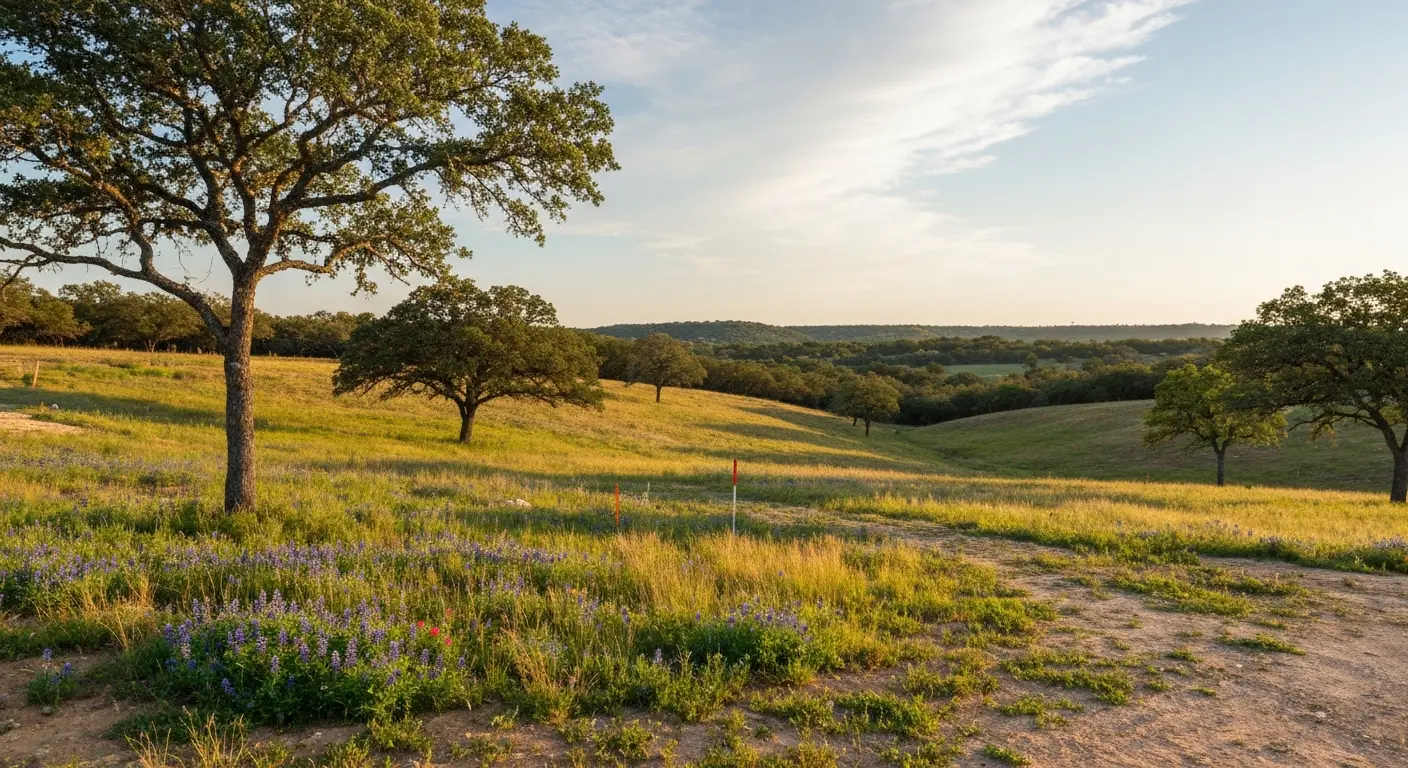 Luling Texas landscape and custom home site