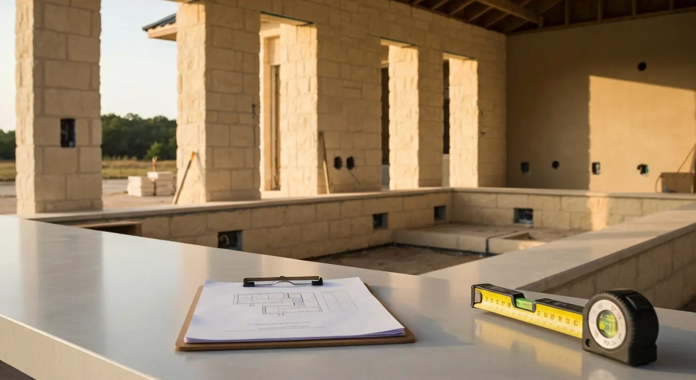 Construction oversight on site