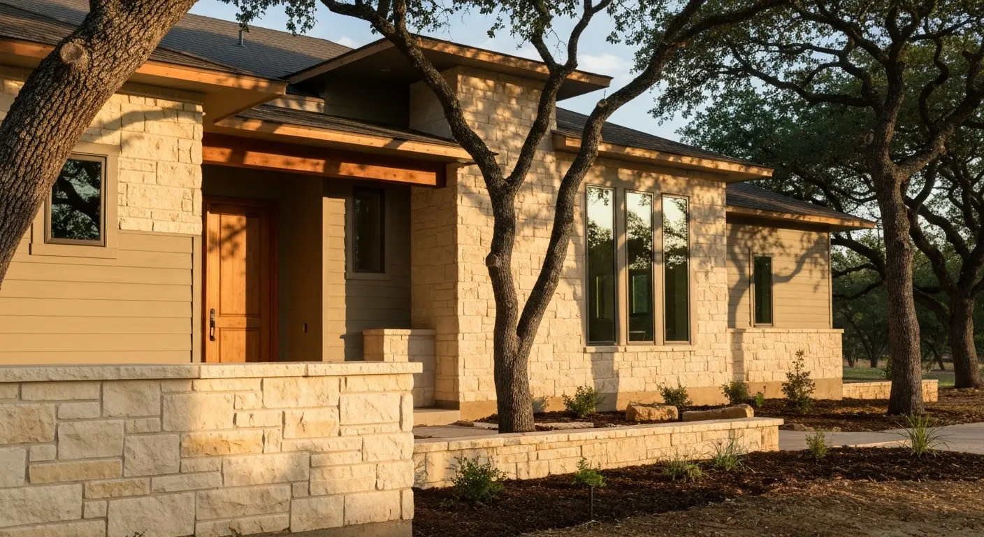 Design-build home project in Boerne Texas Hill Country