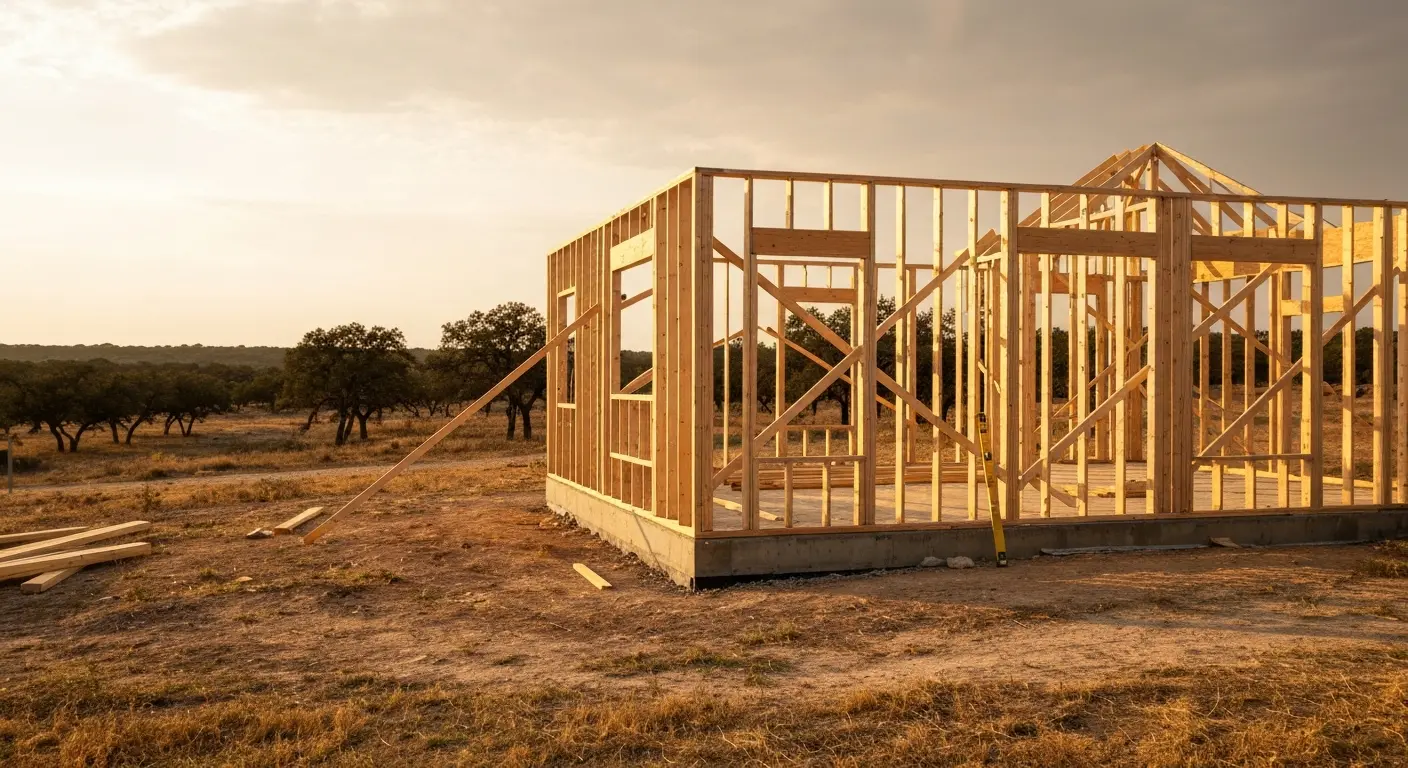 Custom new home construction in Sutherland Springs