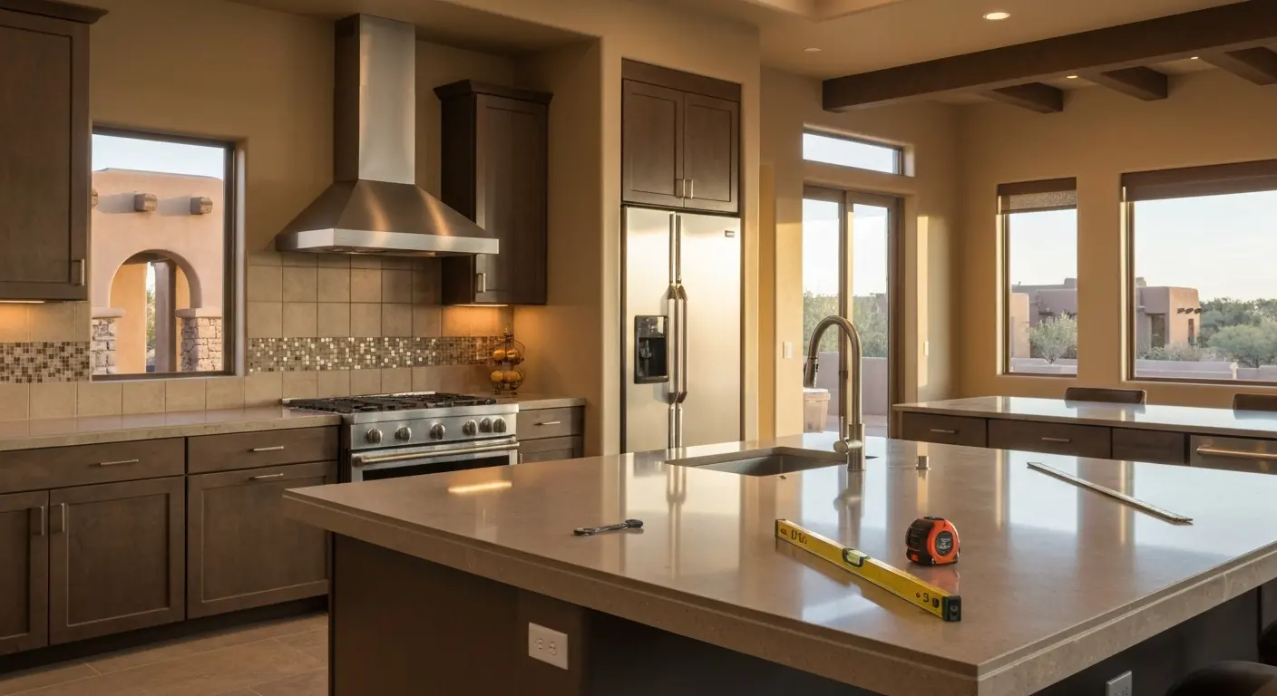 Design-build home with modern finishes