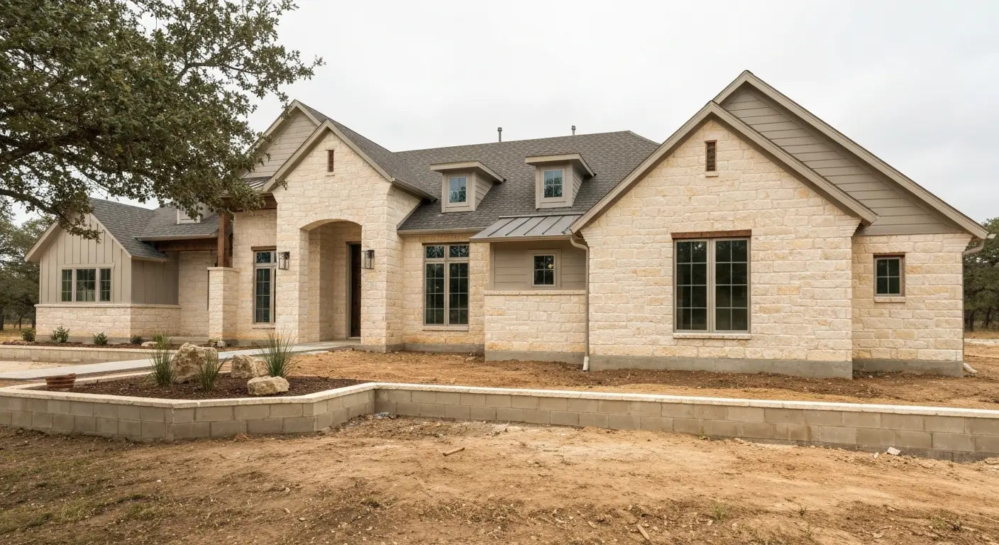 Custom home construction in Seguin