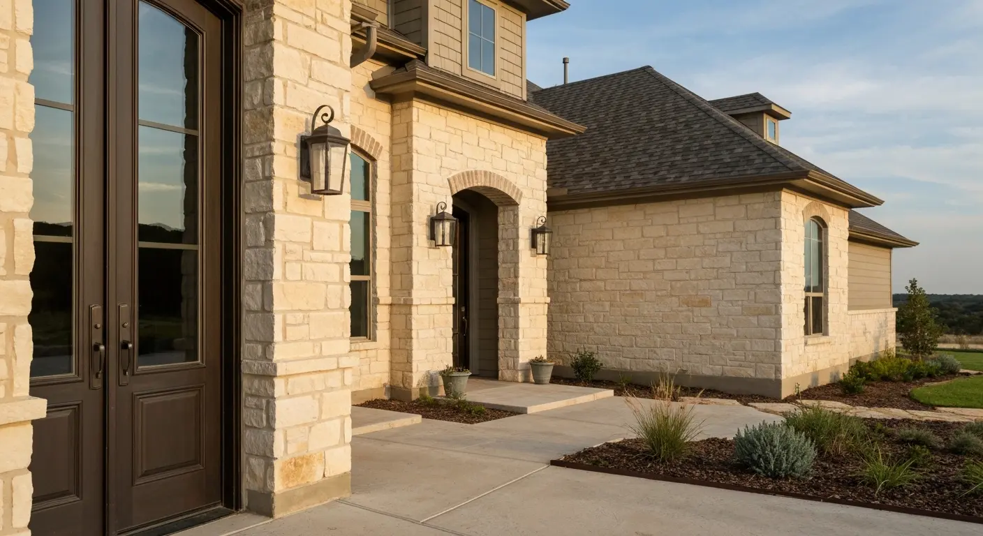 Luxury custom home exterior