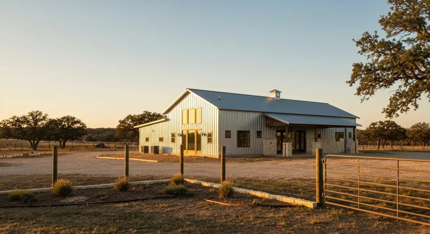 Barndominium construction Stockdale Texas