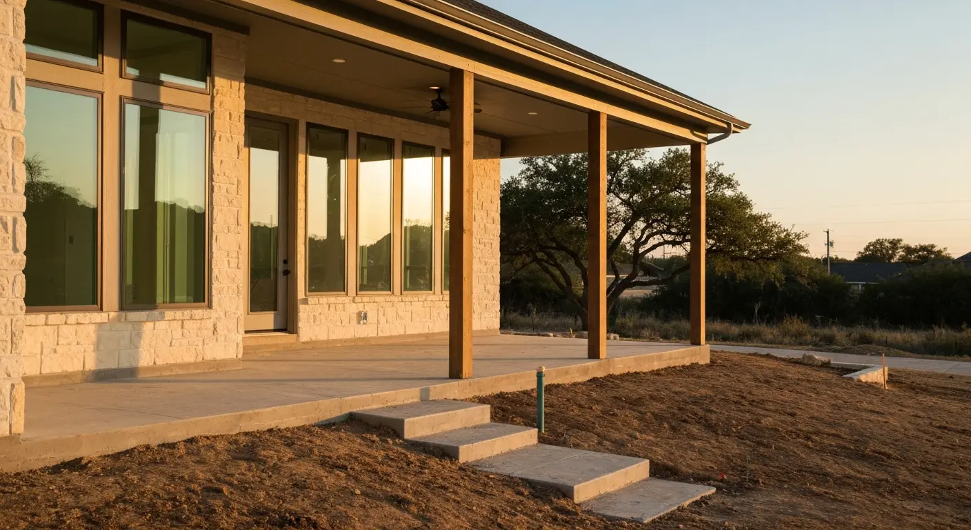 Custom new home construction in Floresville