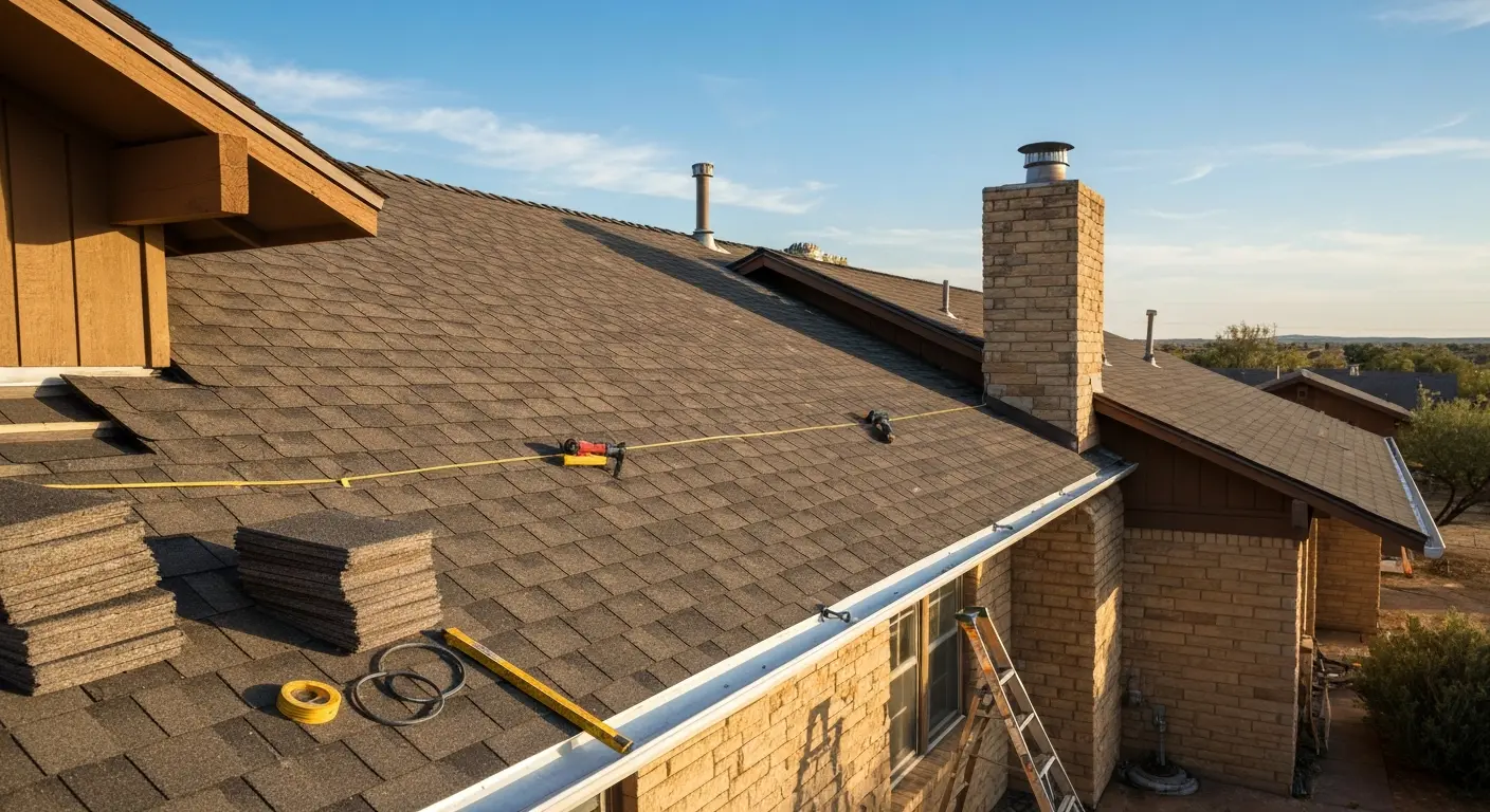 Roof replacement installation