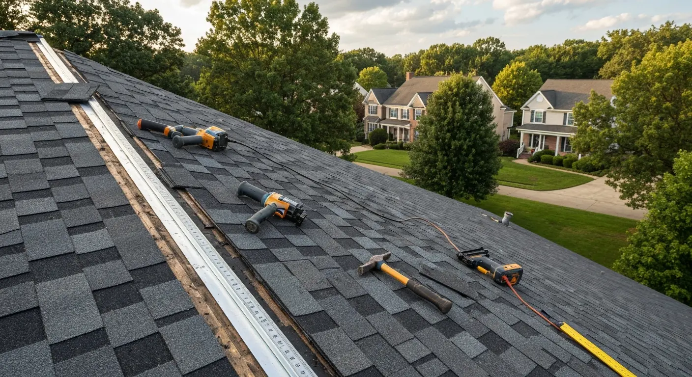 Residential roofing project