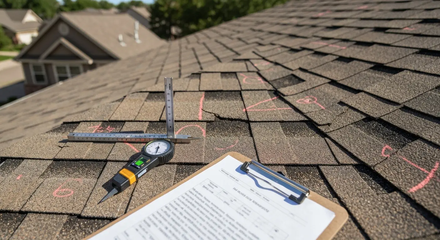 Roof repair with shingles