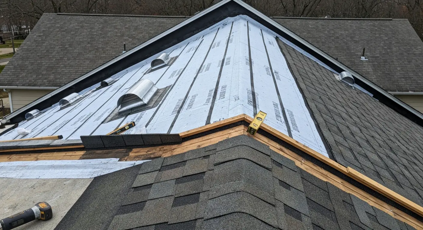 Roof ventilation installation