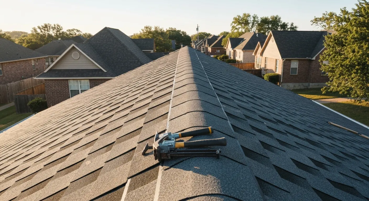 New roof installation