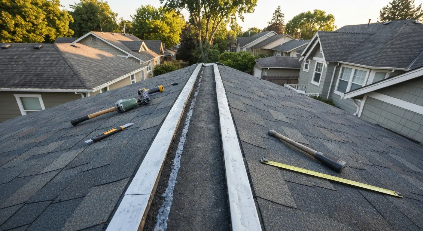 Roof repair work