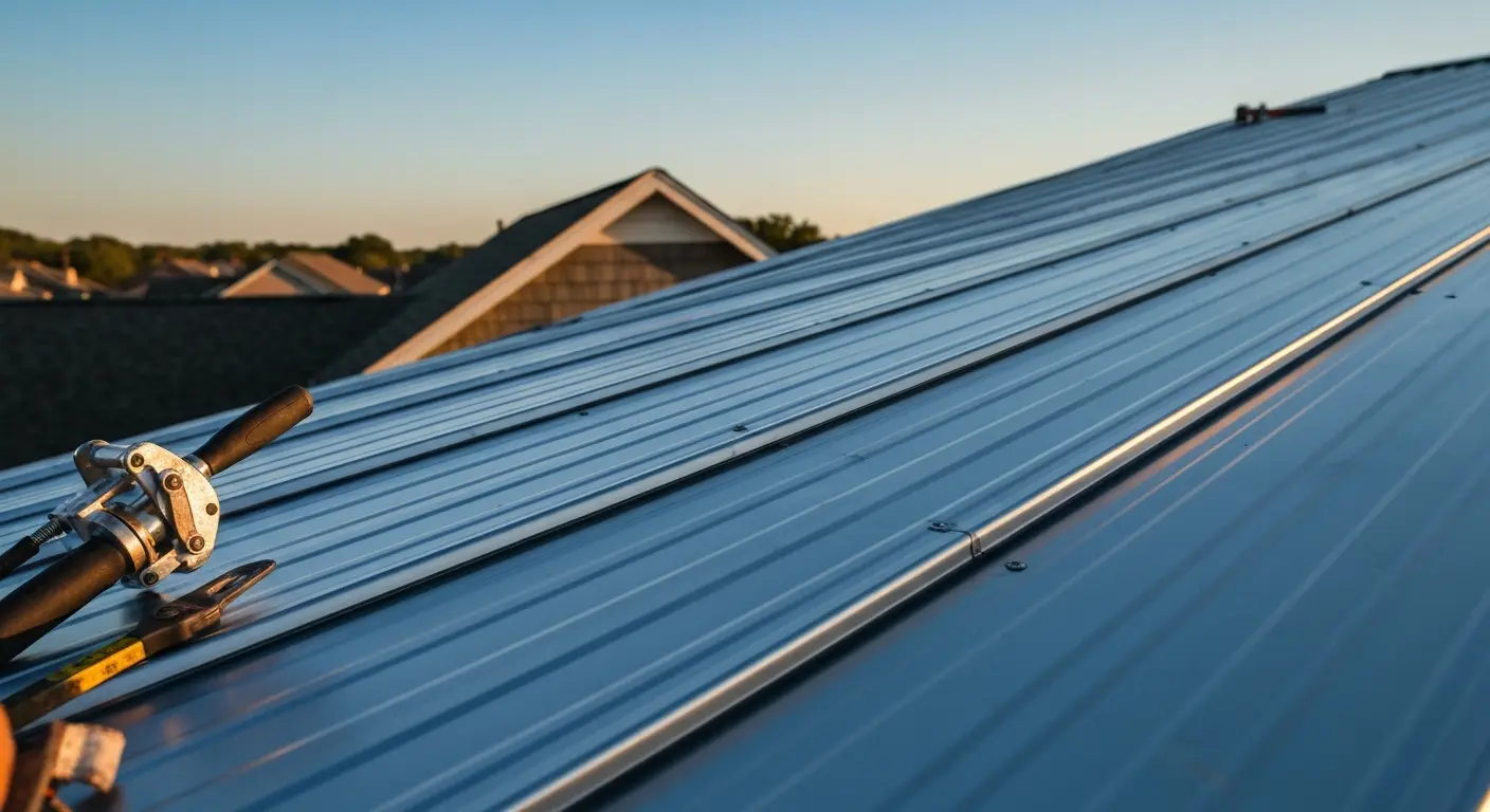 Metal roof repair and maintenance