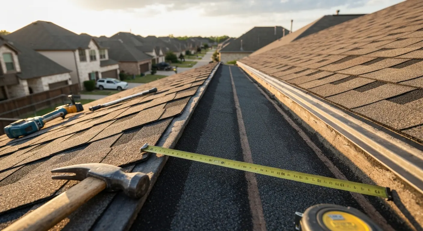 Storm damage roof repair