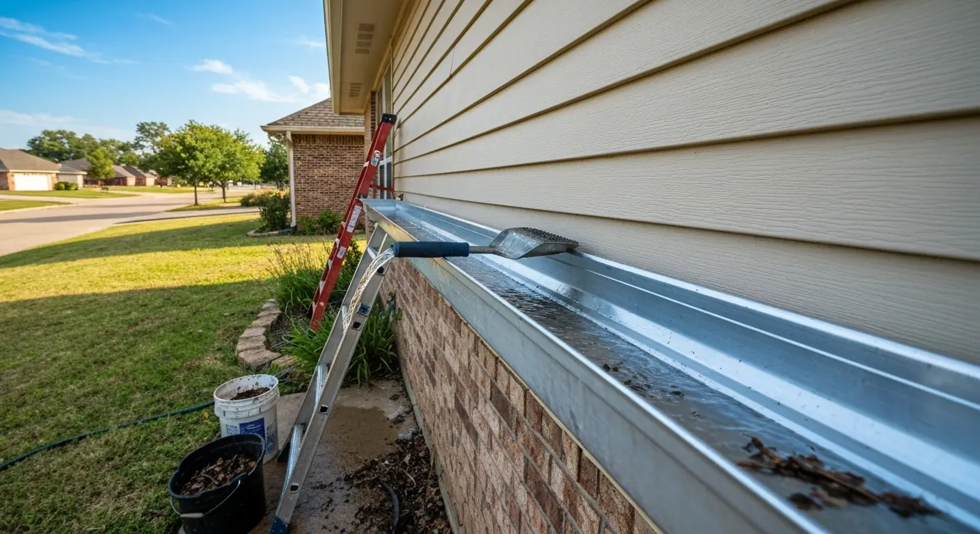 Gutter cleaning and installation