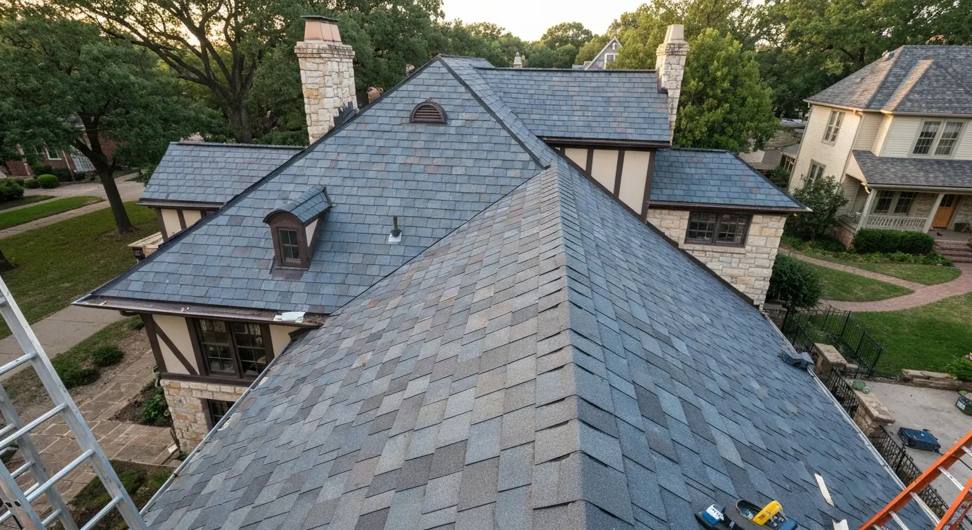 Luxury shingle installation