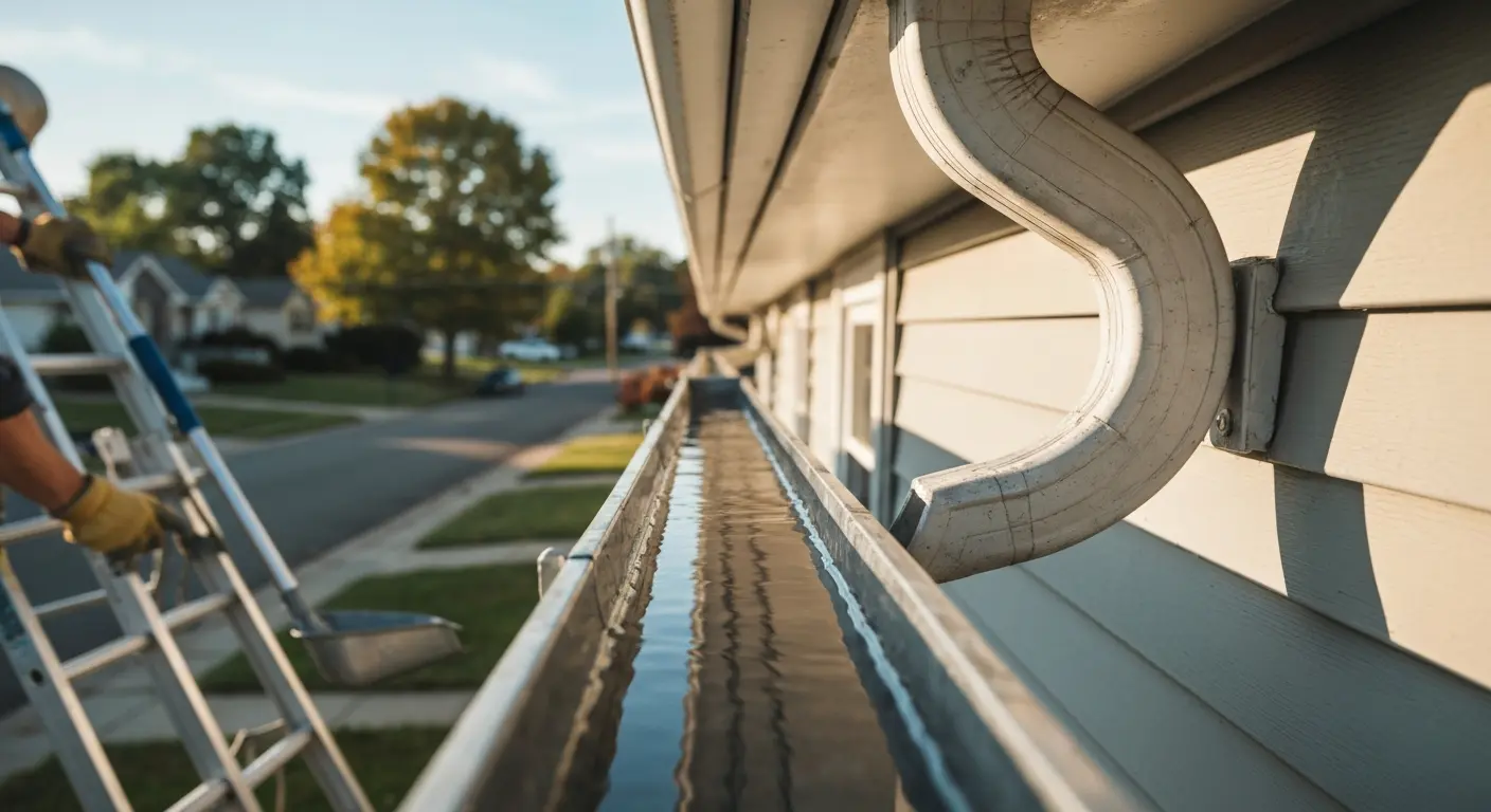 Gutter cleaning and repair service