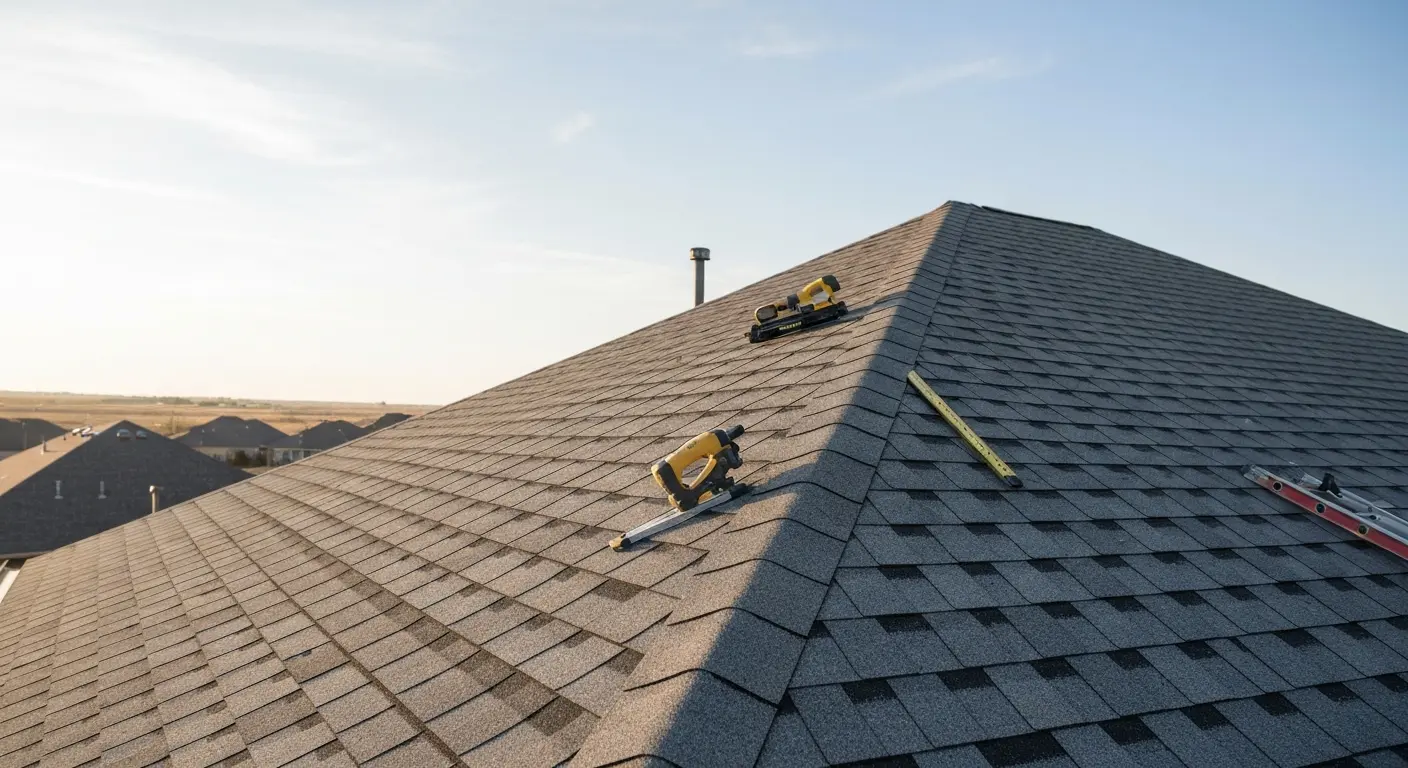 New roof installation