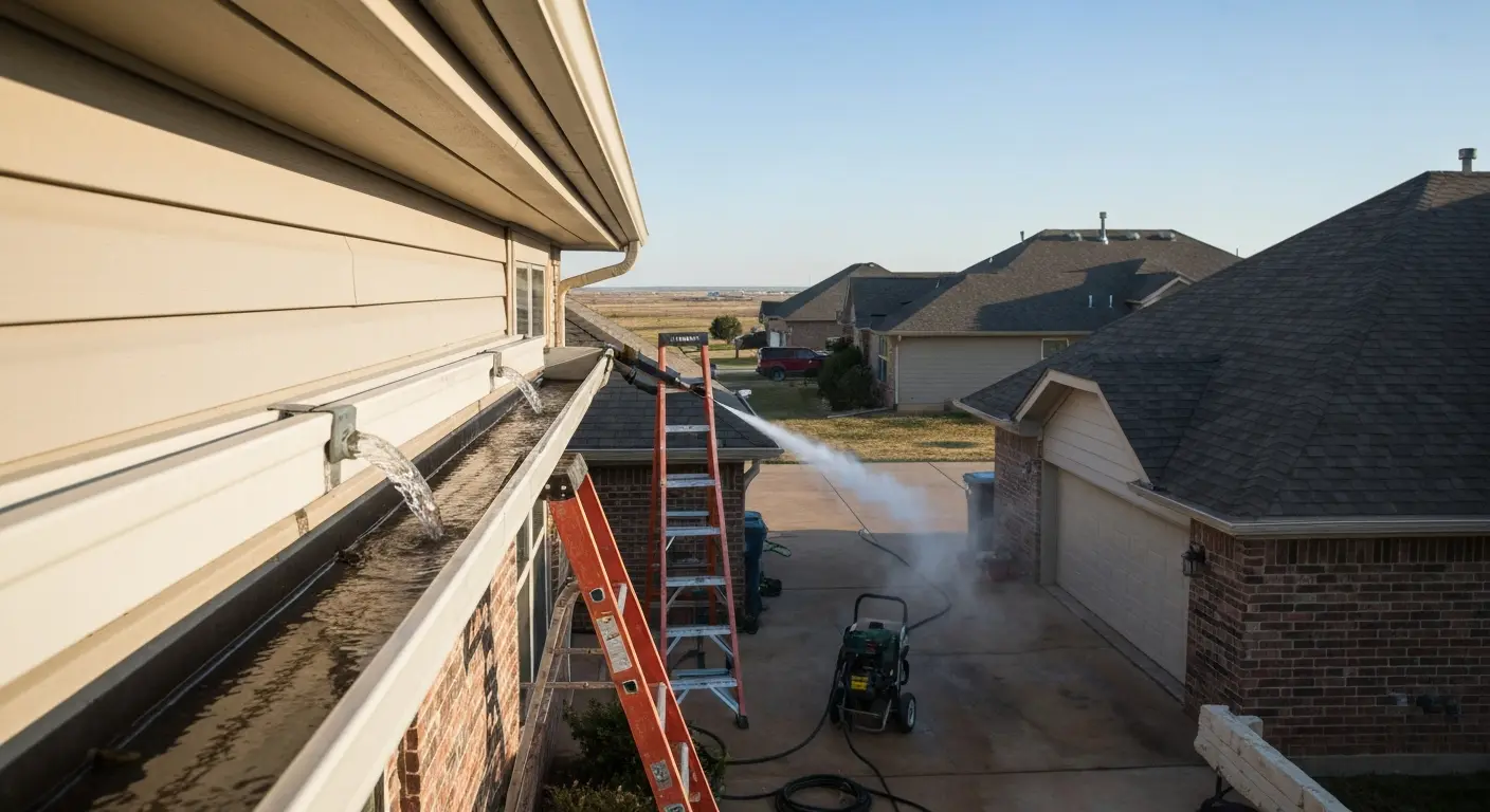 Gutter cleaning service