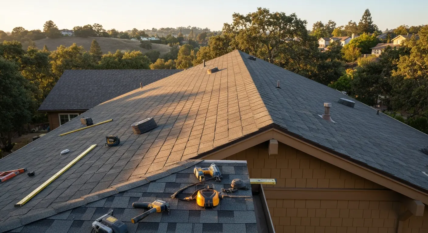 Residential roofing project in Piedmont