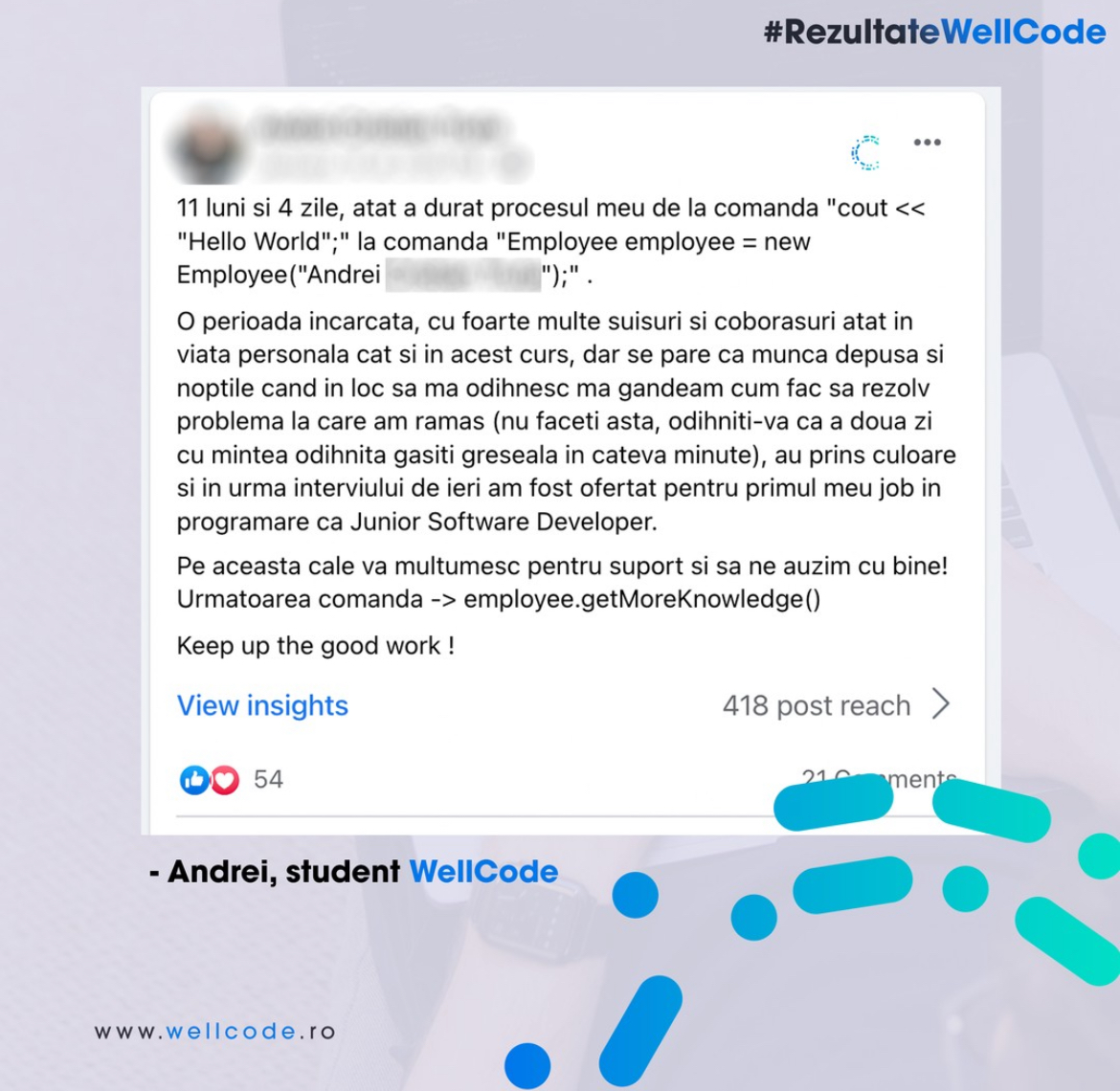 Wellcode Ro Testimonial 2