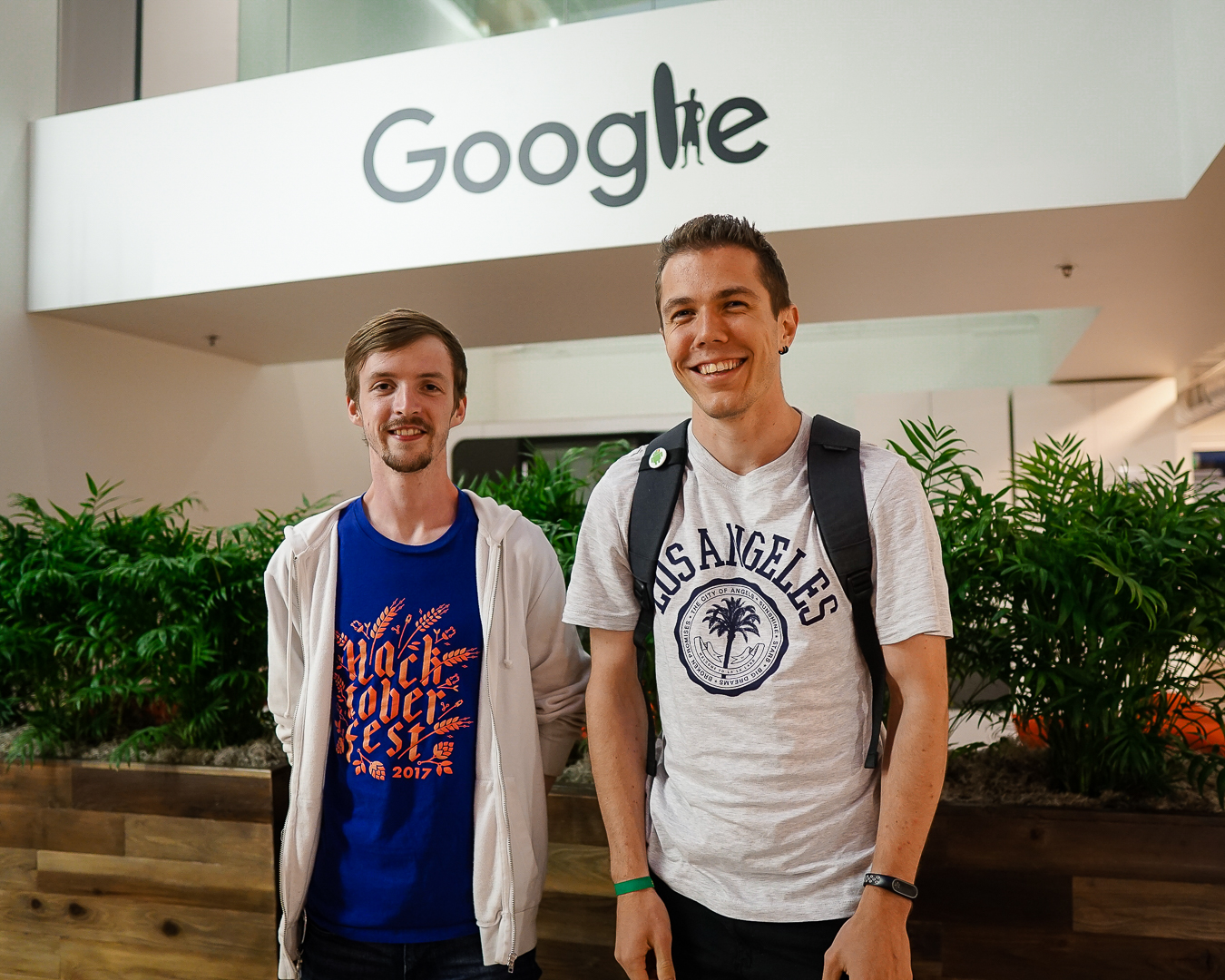 Petru Trîmbițaș în perioada internshipului la Google