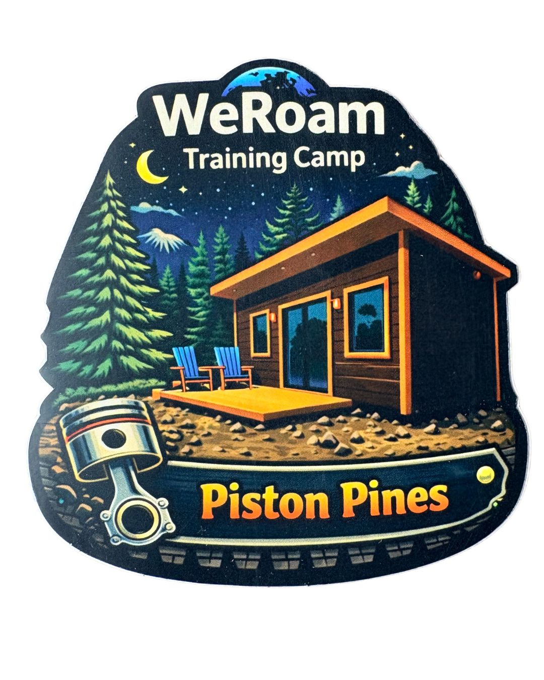 WeRoam Piston Pines Sticker
