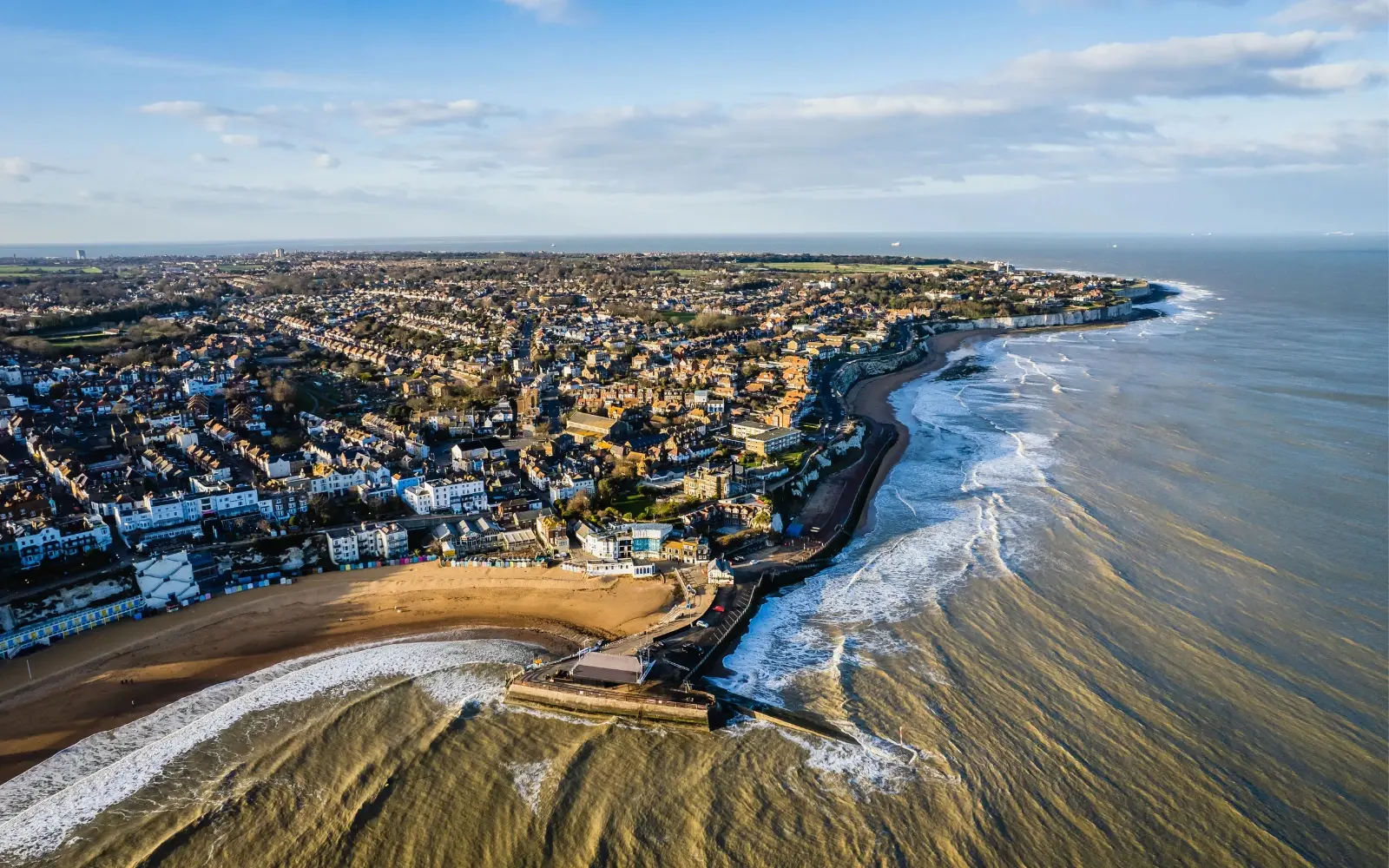 Broadstairs and the Kent coast, aerial view