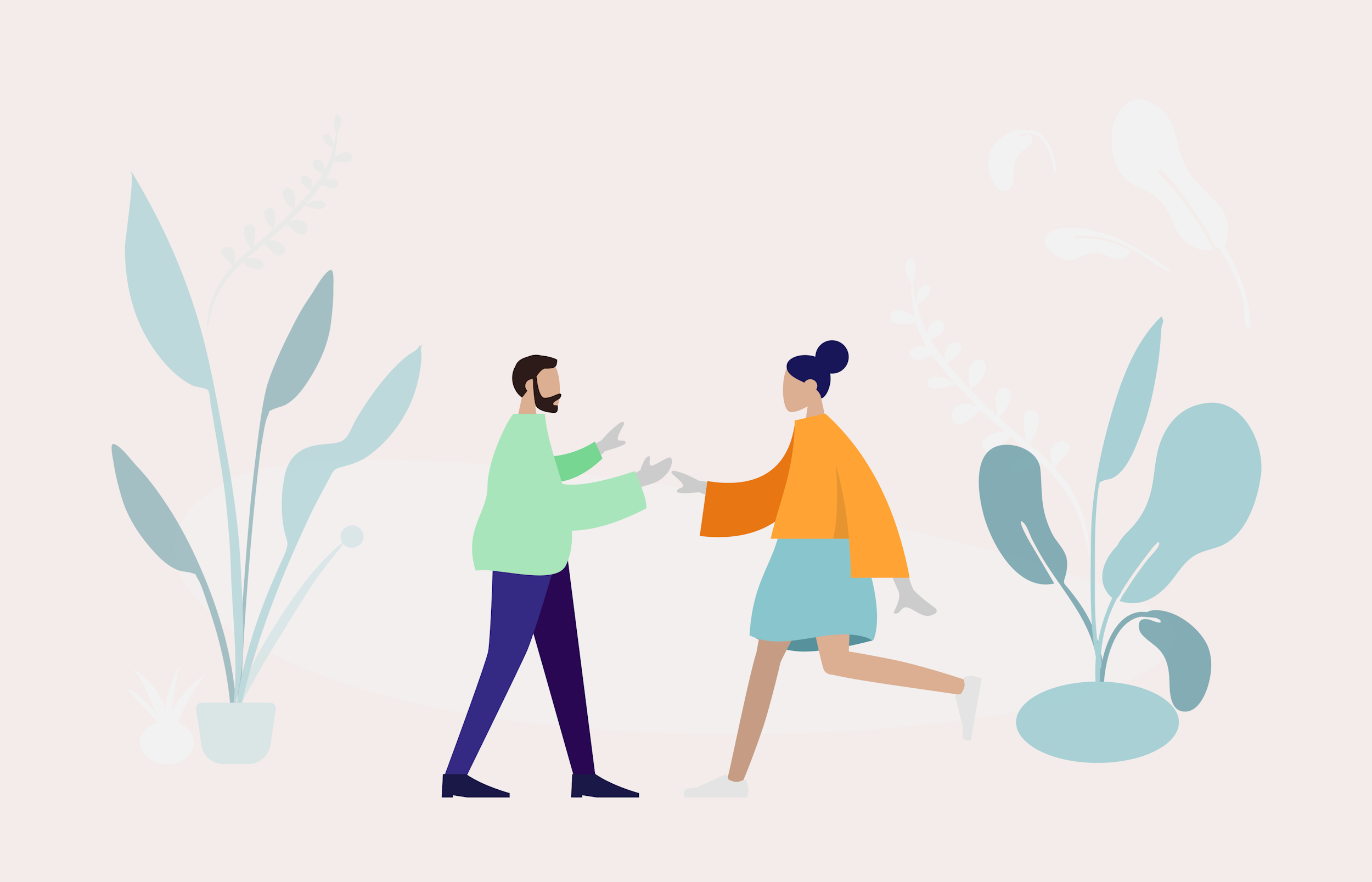 Couple in a structured coaching session working through resentments