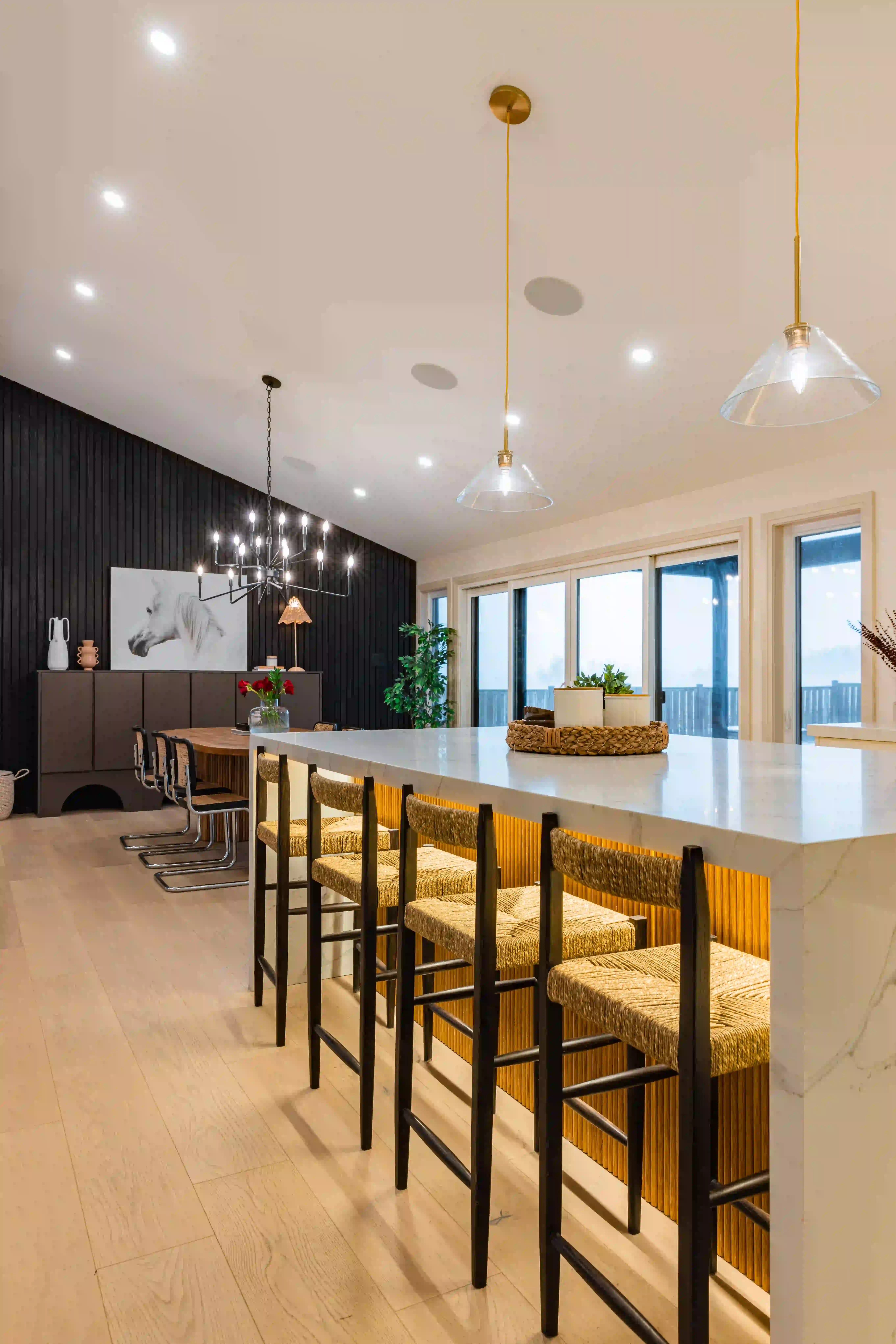 Kitchen island detail at The White House
