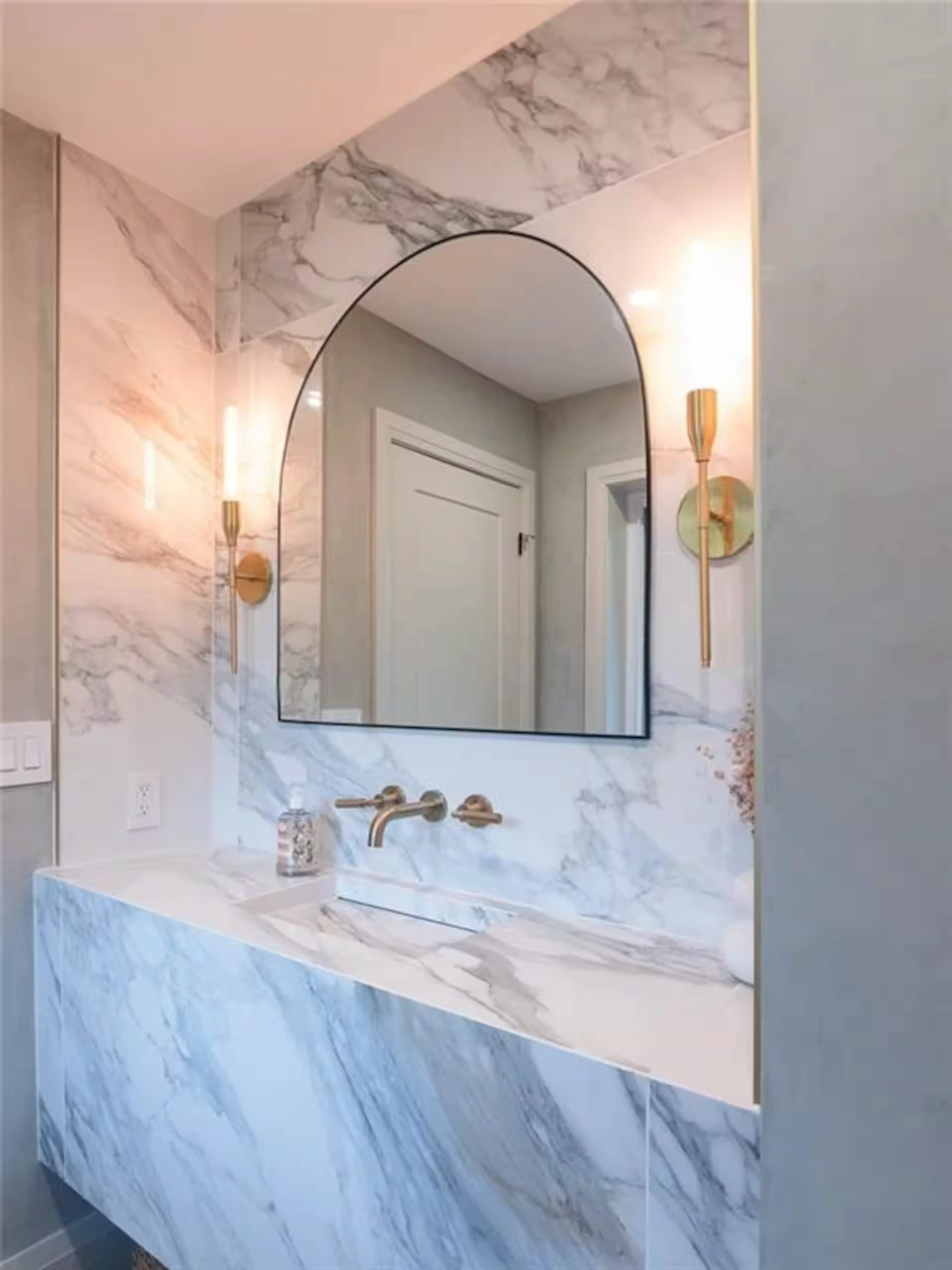 Bathroom vanity detail at The White House