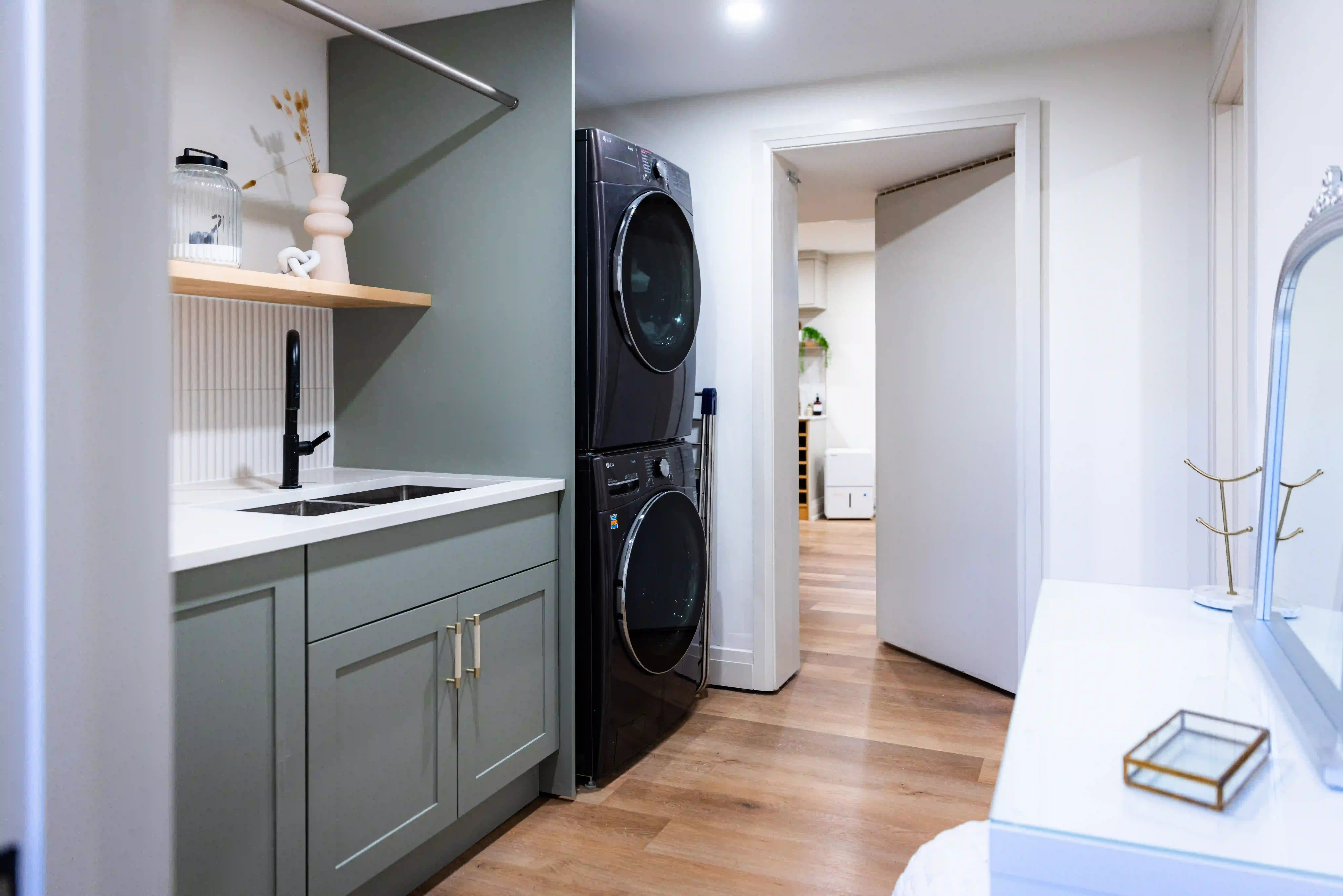 Luxury laundry room at The White House
